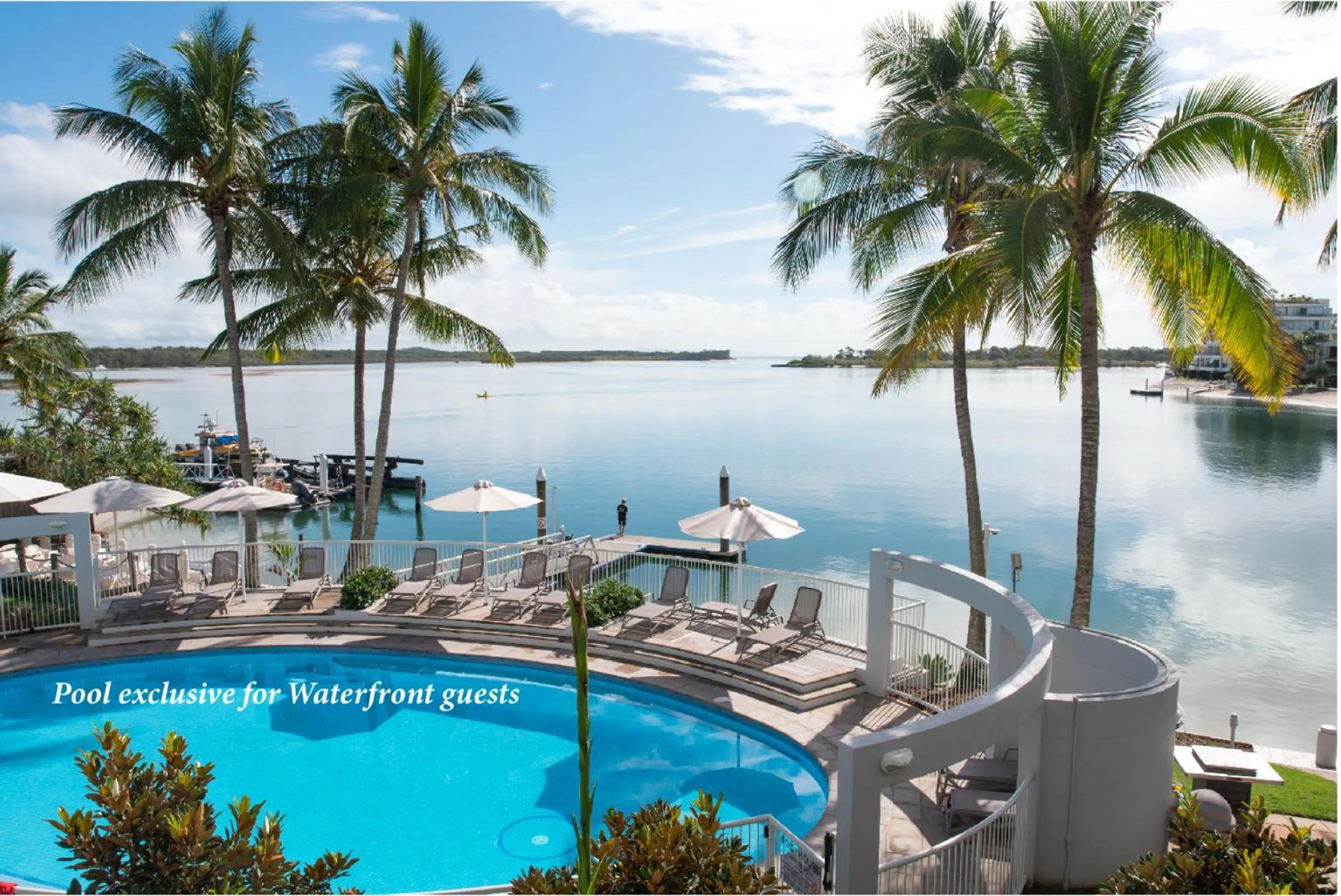 River view in Noosa Pacific Resort