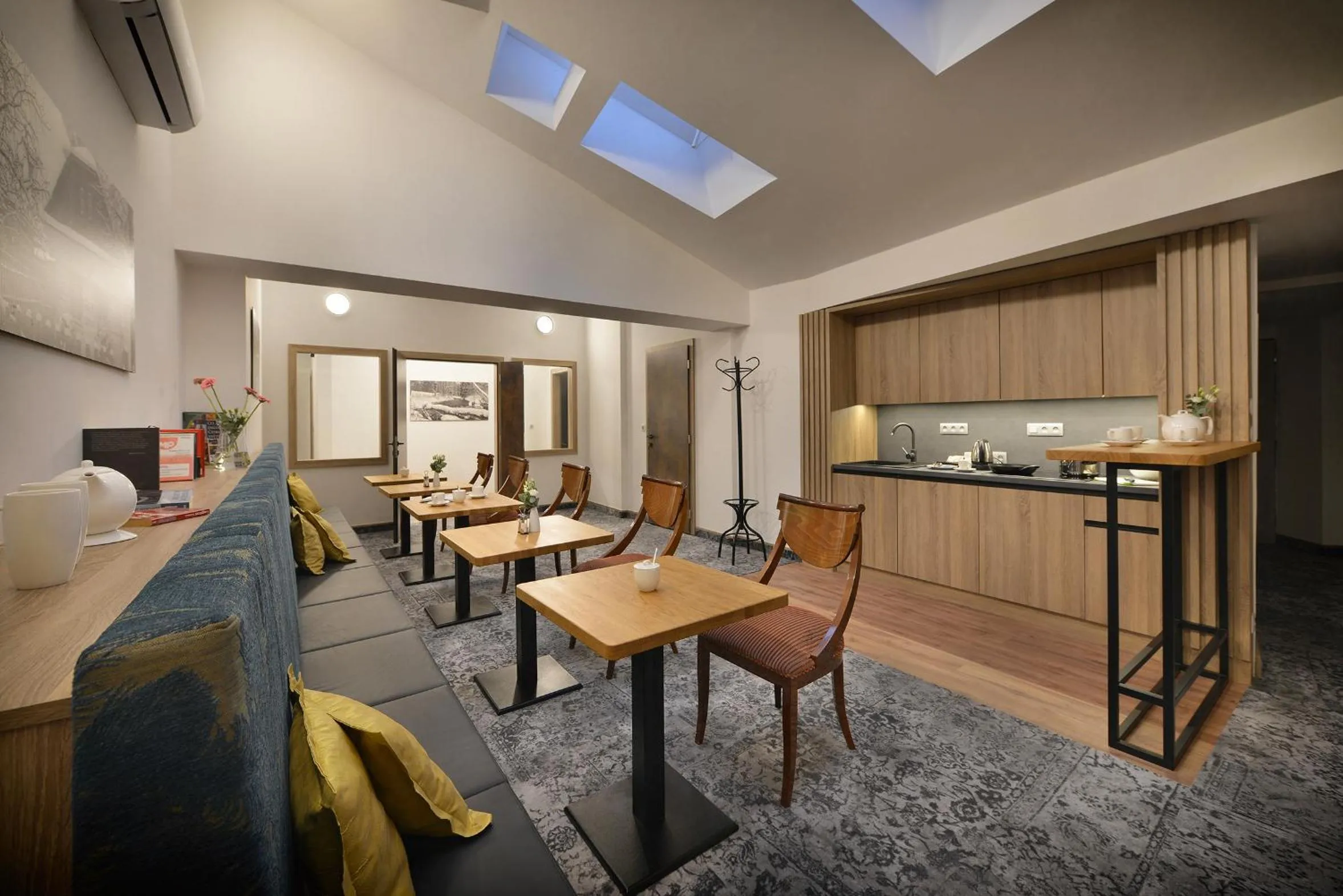 Seating area in Vysocina Design Apartments