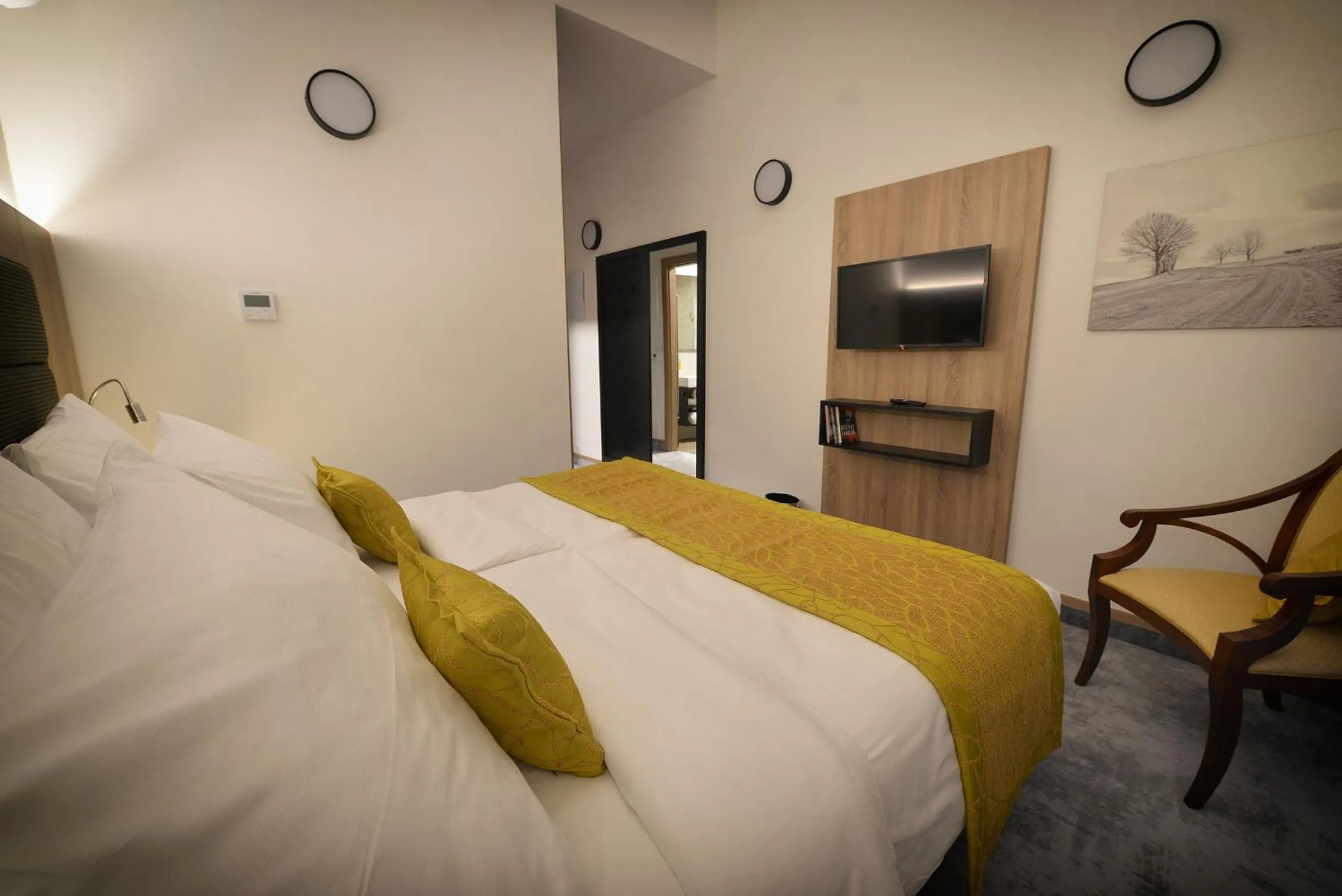 Bedroom, Bed in Vysocina Design Apartments