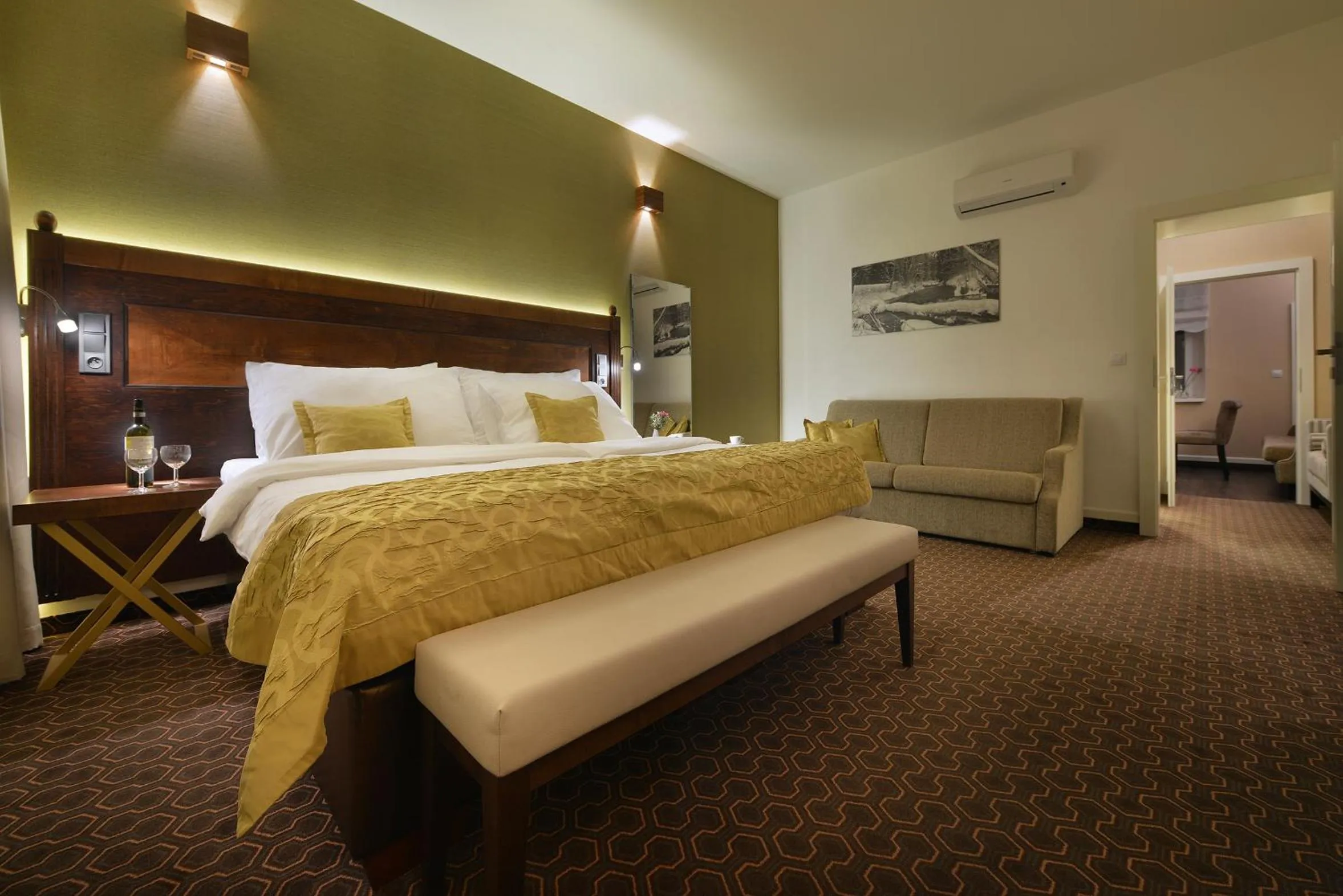 Bed in Vysocina Design Apartments