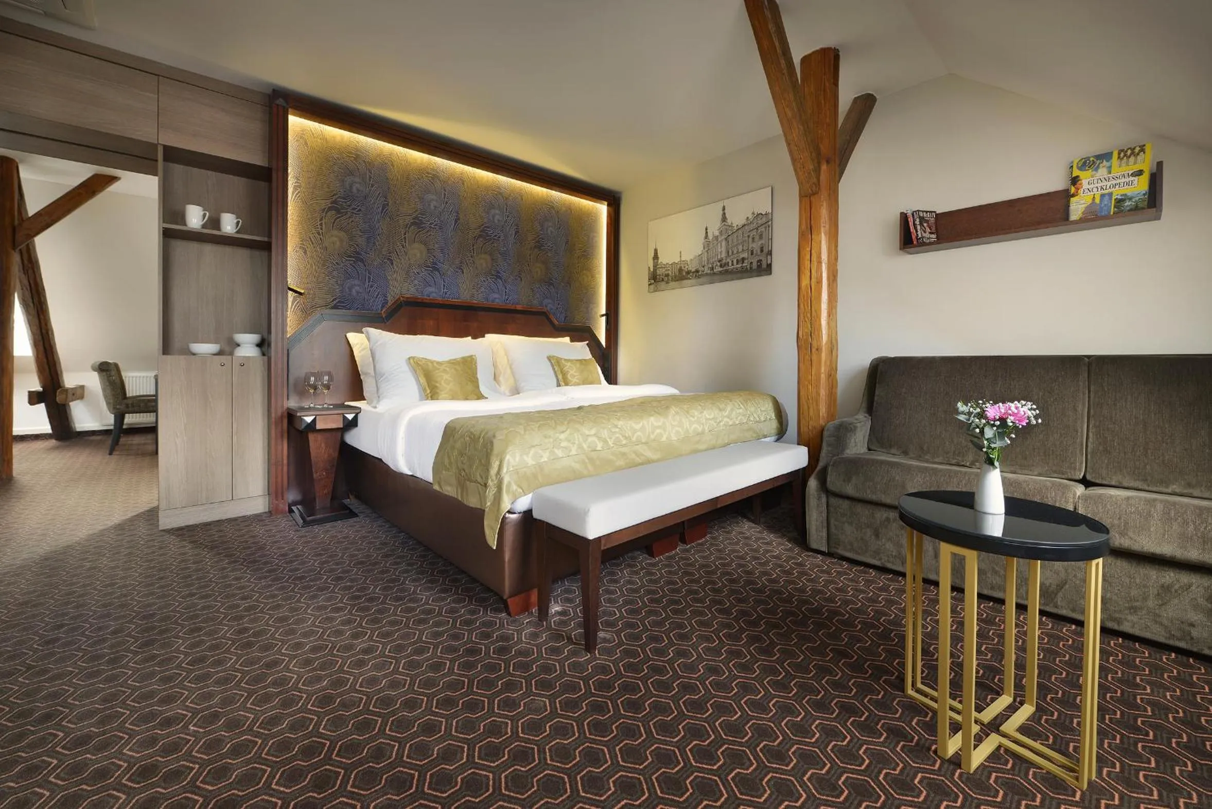 Bed in Vysocina Design Apartments