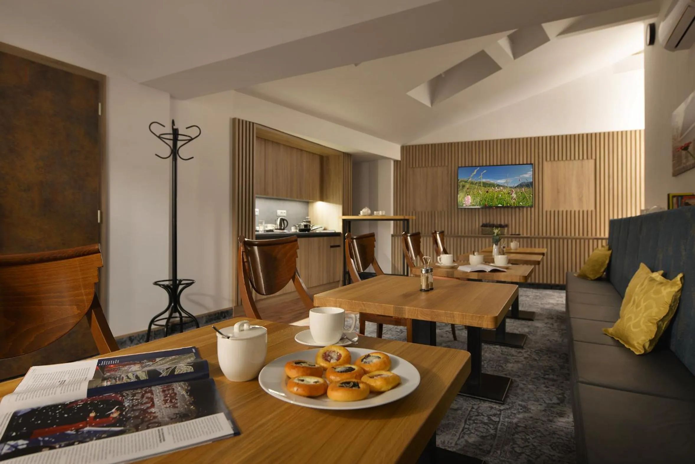 Seating area in Vysocina Design Apartments