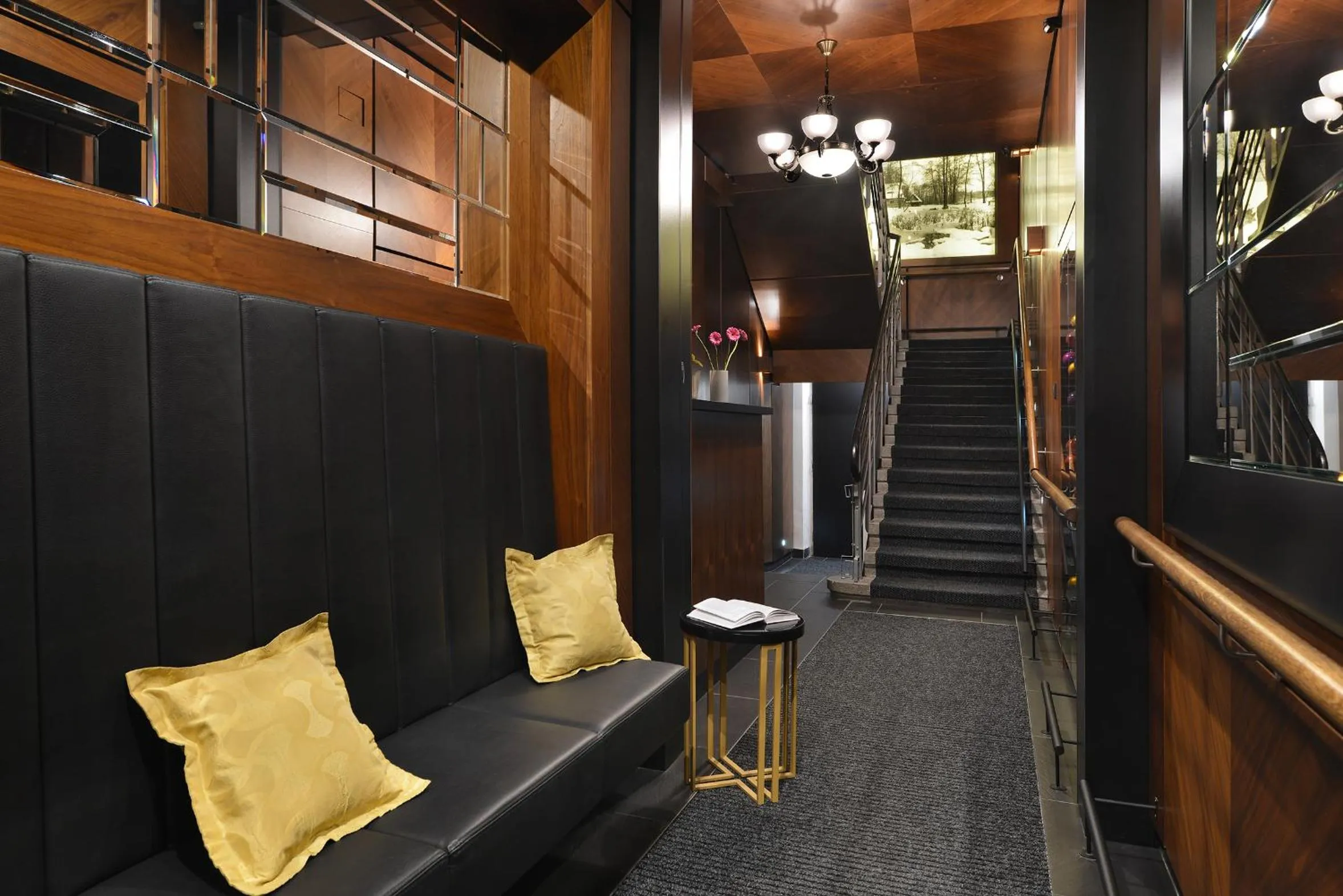 Seating area in Vysocina Design Apartments