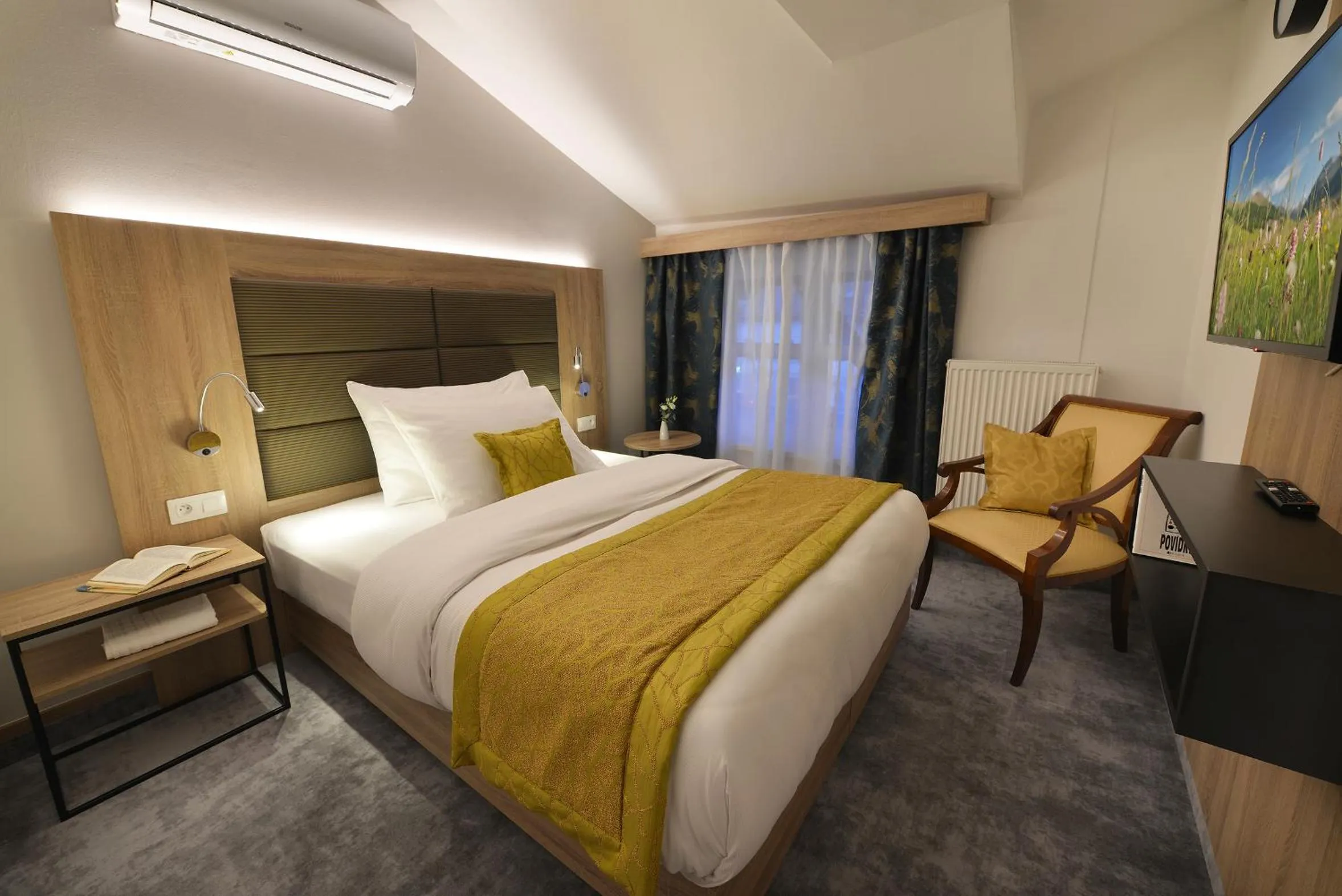 Bedroom, Bed in Vysocina Design Apartments