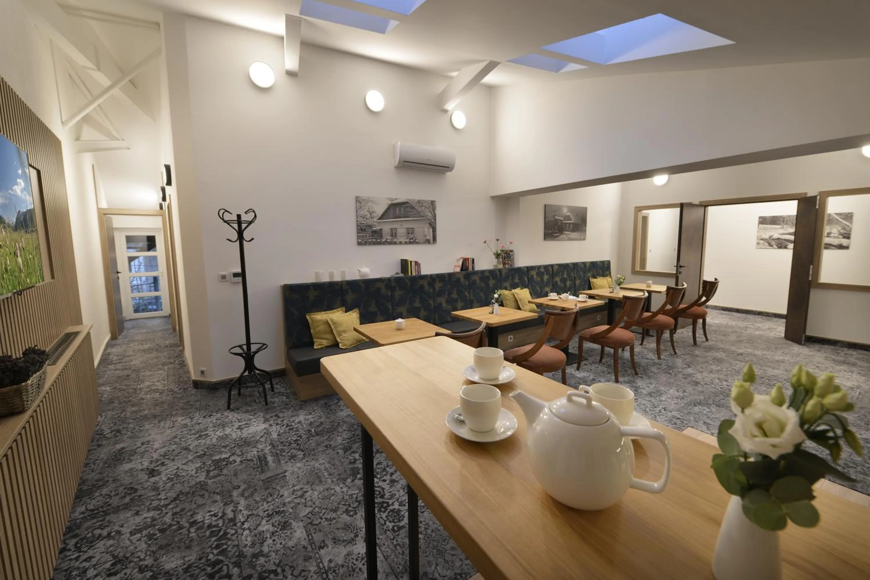 Kitchen or kitchenette in Vysocina Design Apartments