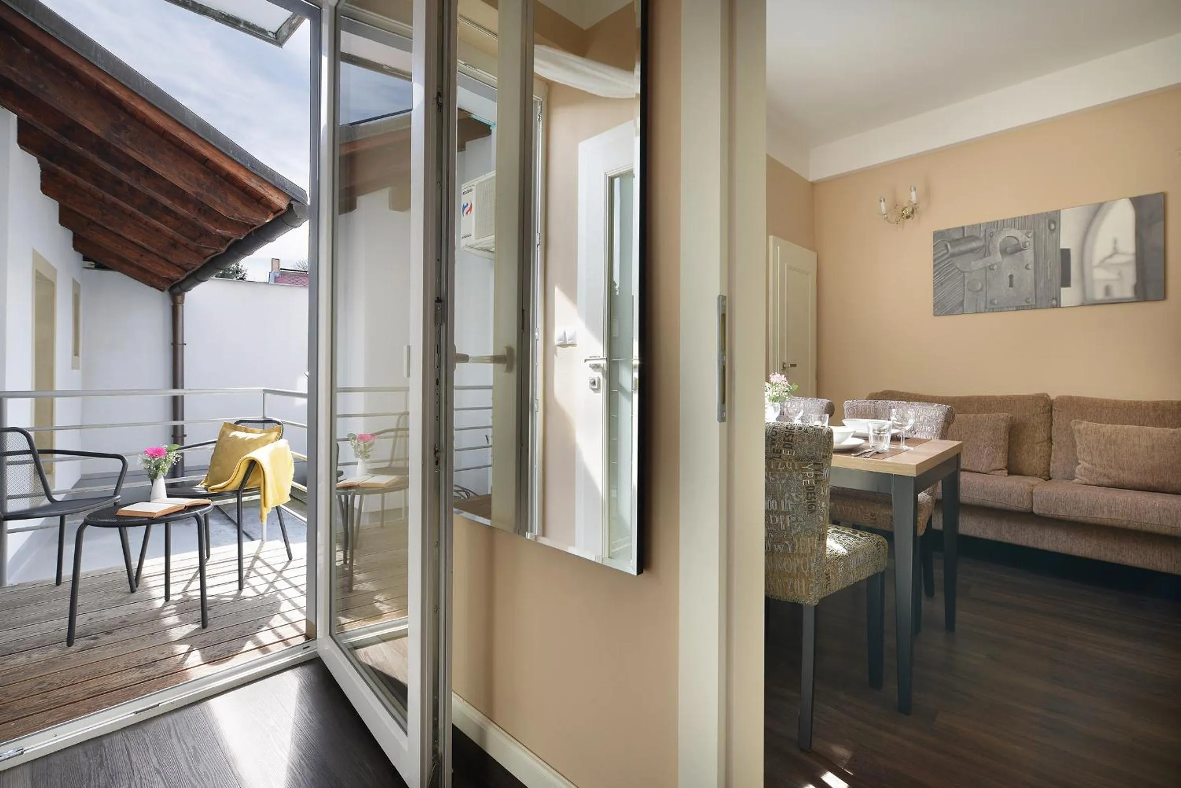 Living room in Vysocina Design Apartments