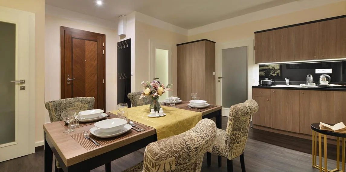 Kitchen or kitchenette in Vysocina Design Apartments