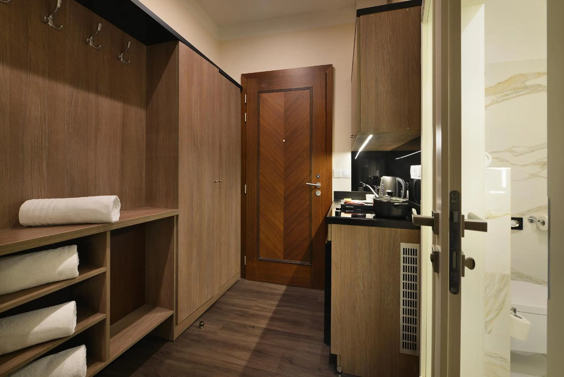 Kitchen or kitchenette in Vysocina Design Apartments