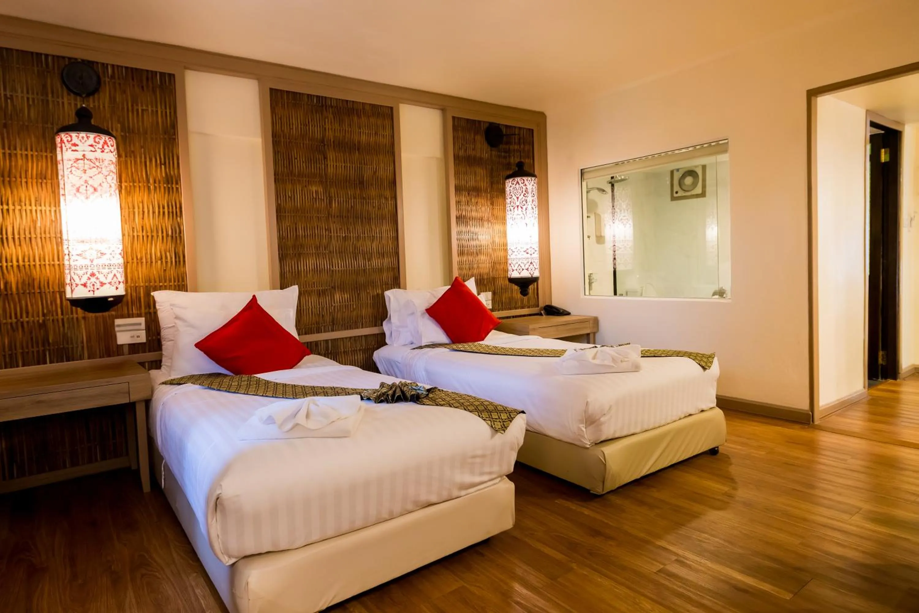 Property building, Bed in Nak Nakara Hotel