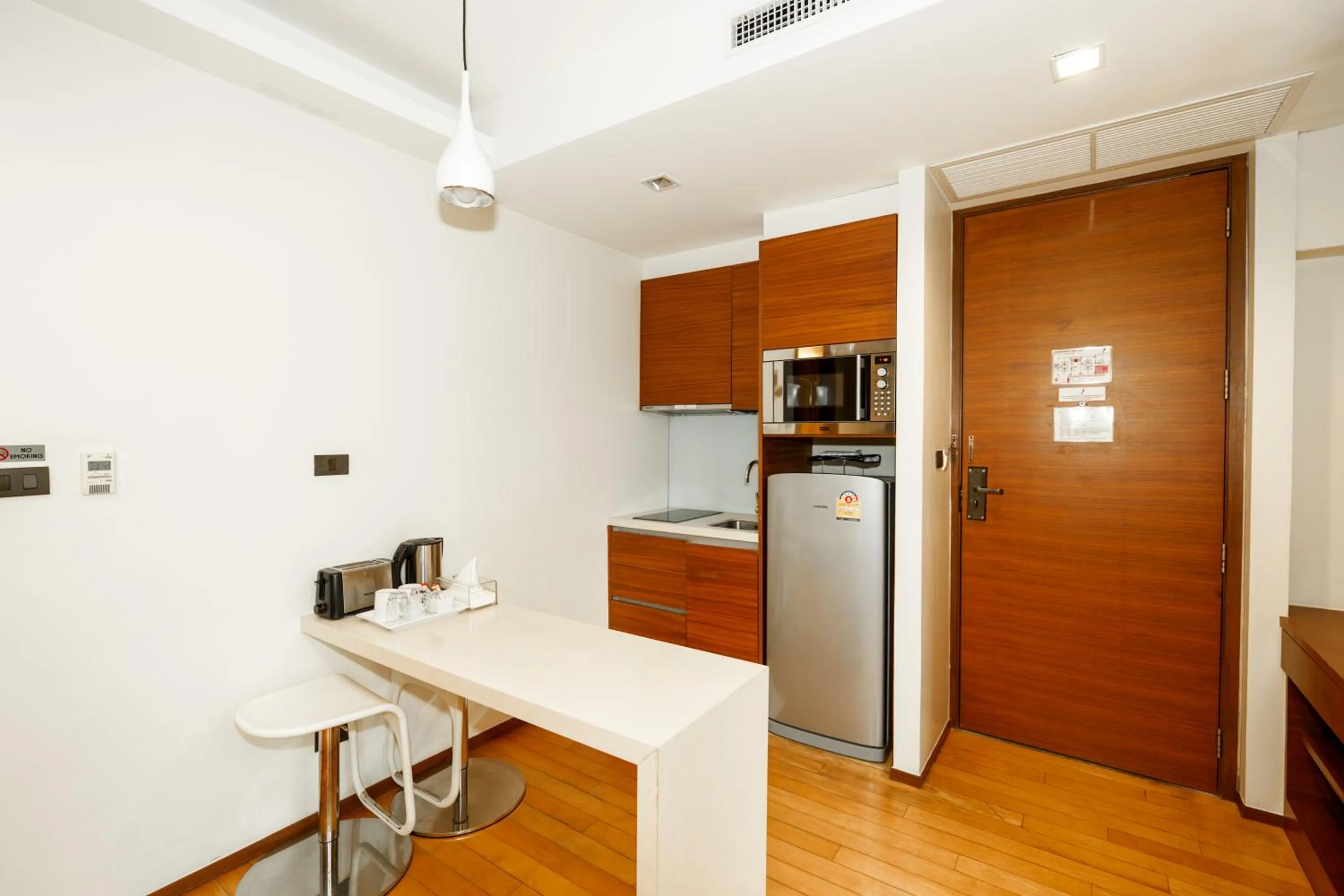 Kitchen or kitchenette in Marvin Suites Hotel