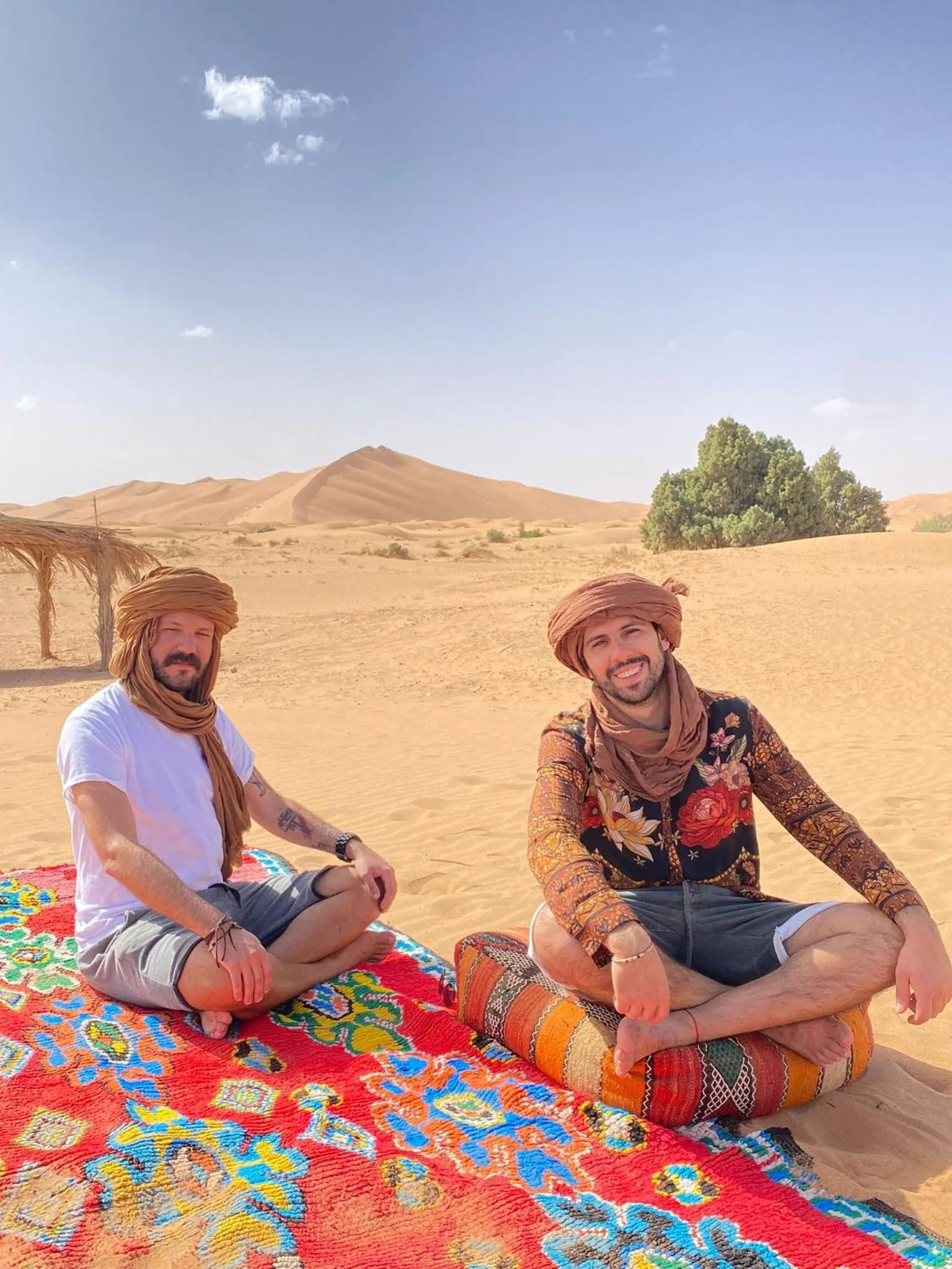 People in Sahara wellness camp