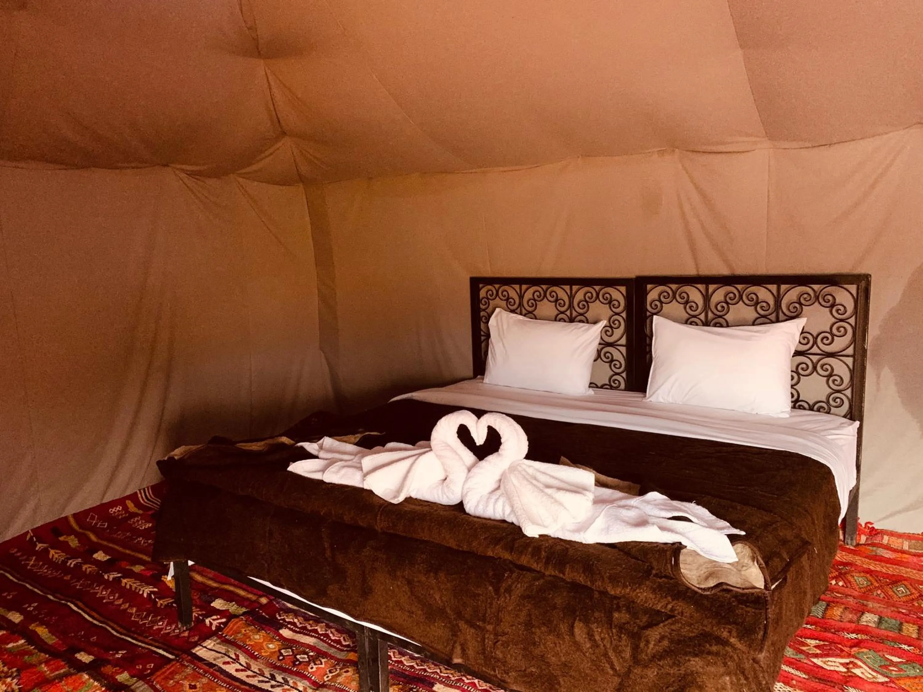 Bed in Sahara wellness camp