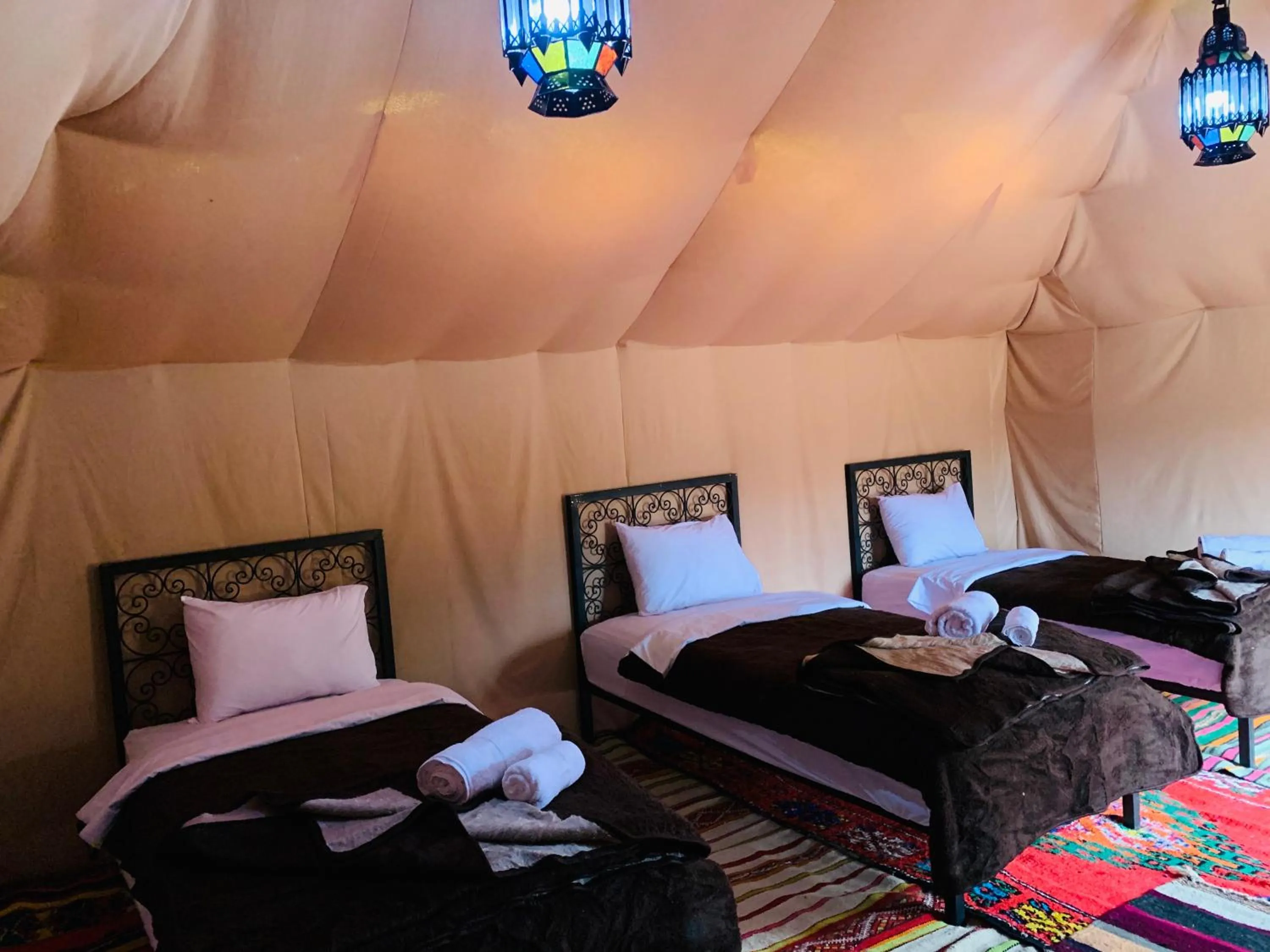 Bed in Sahara wellness camp