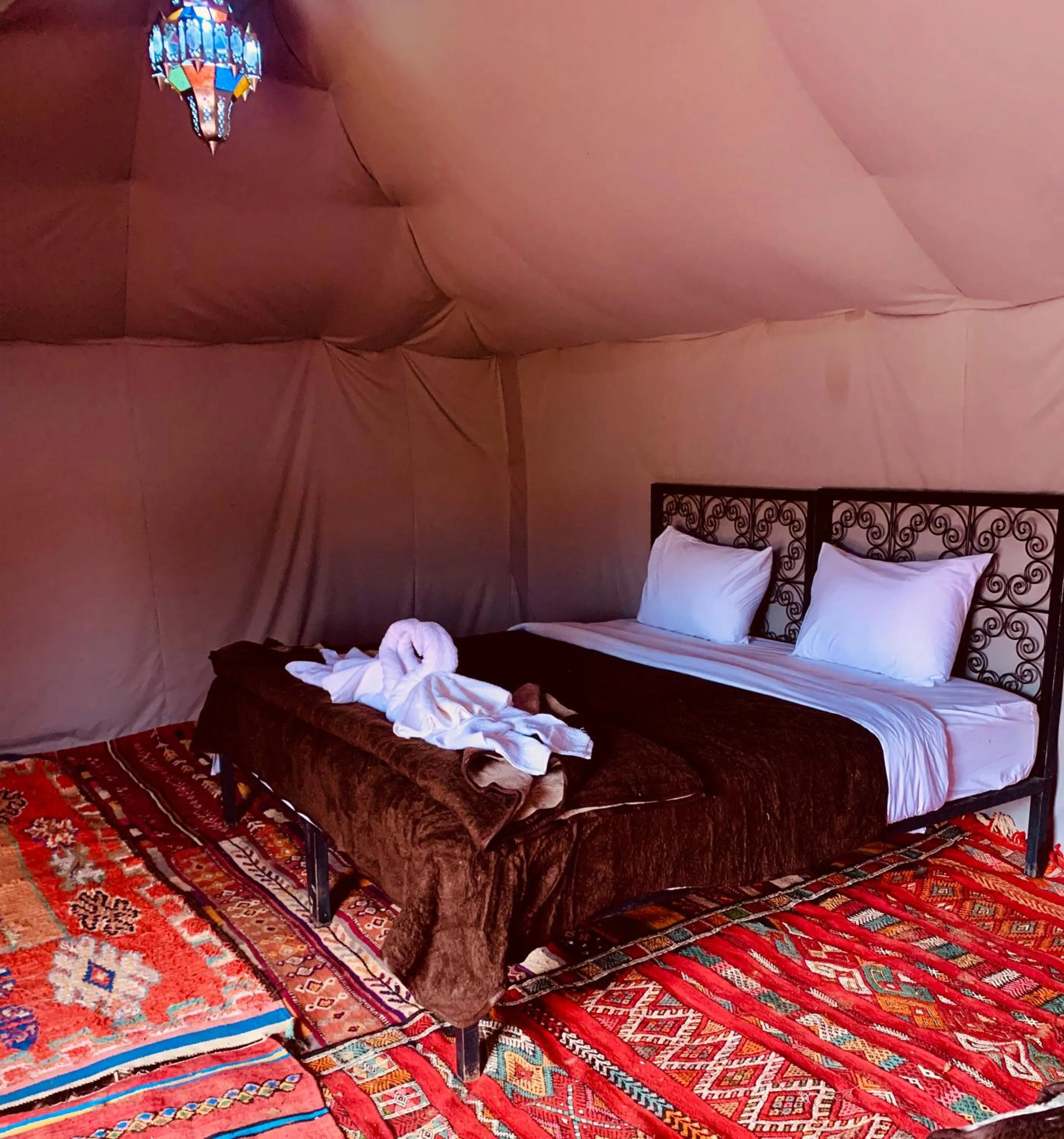 Bed in Sahara wellness camp