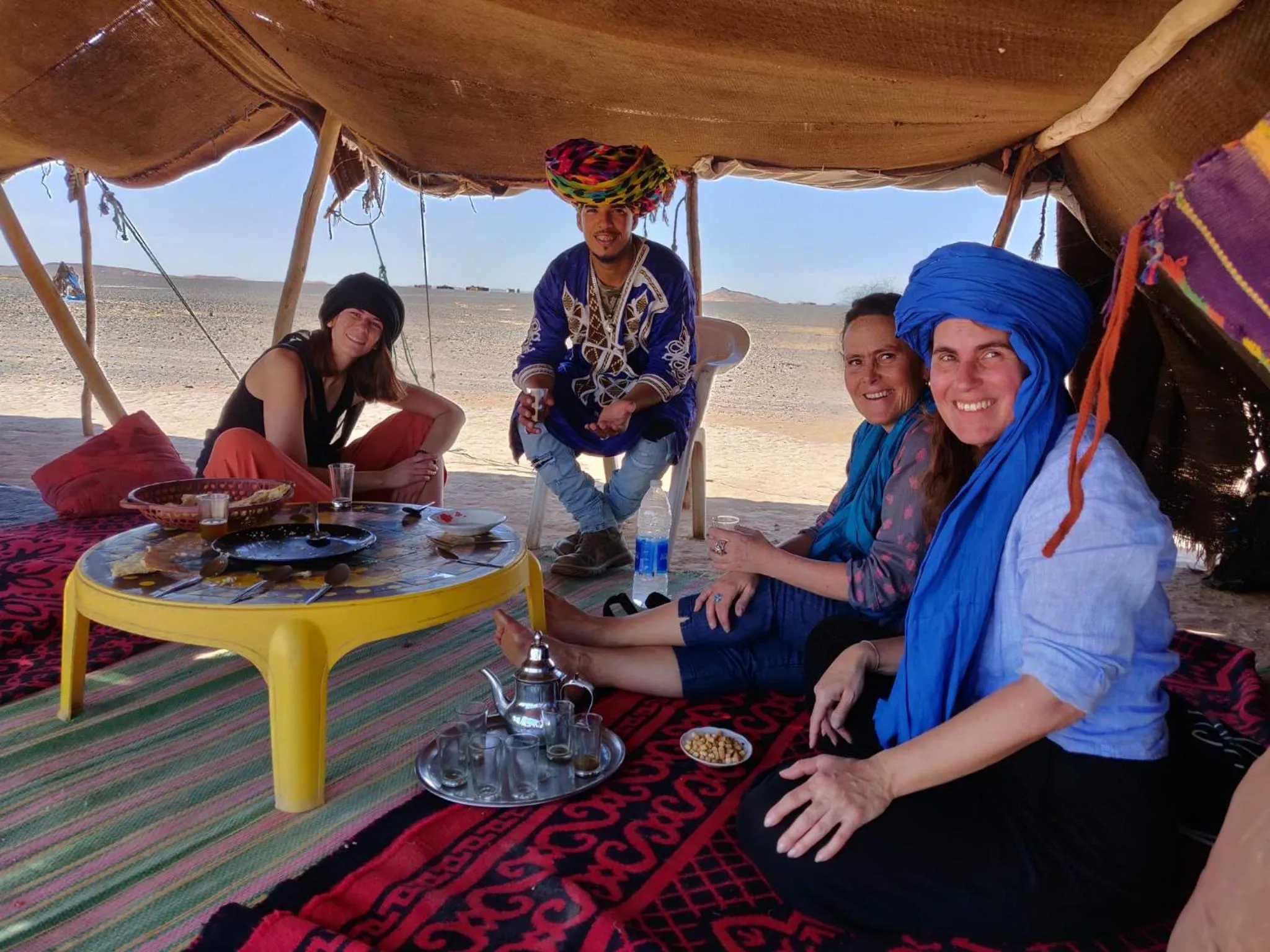 People in Sahara wellness camp