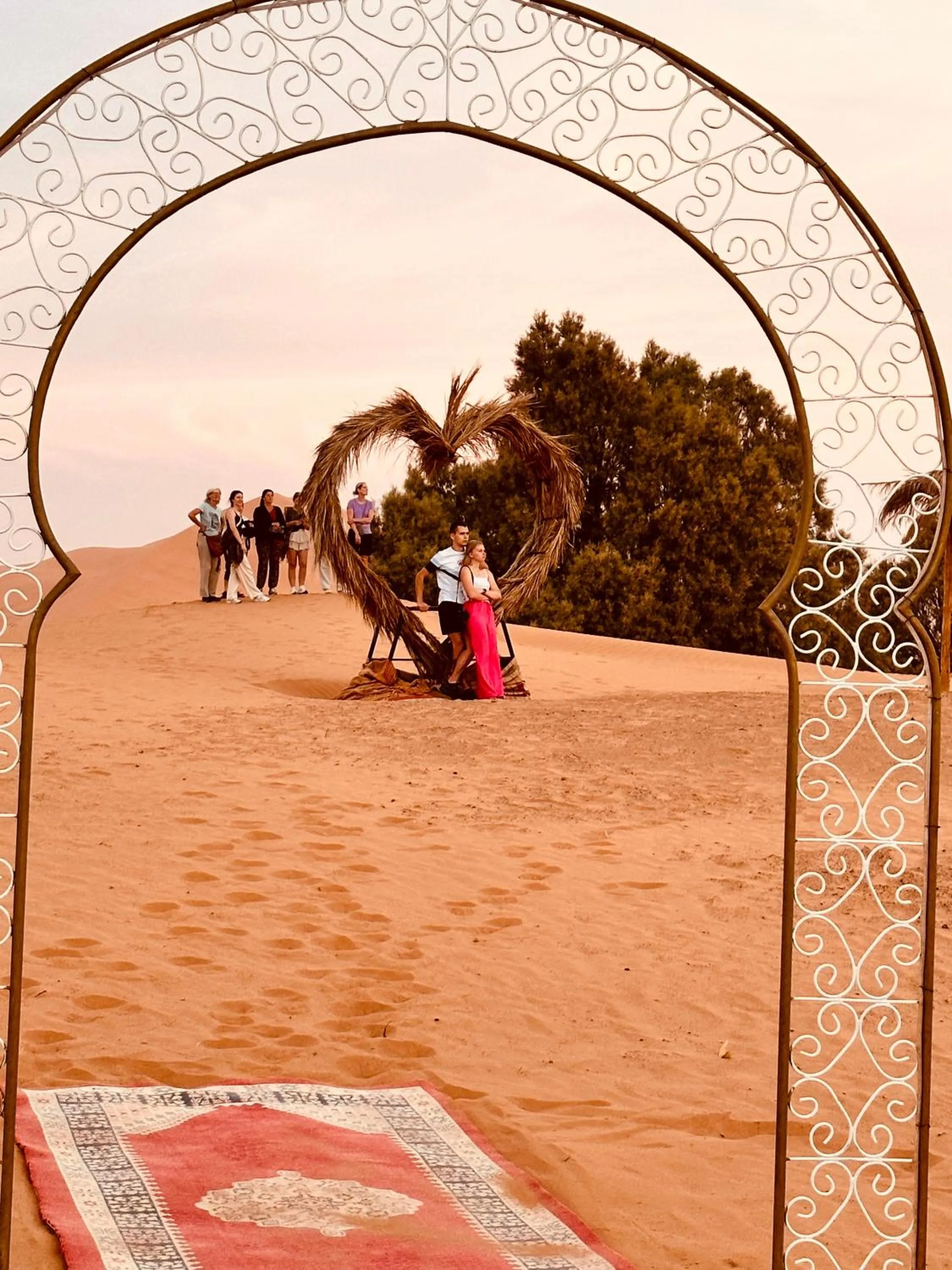 People in Sahara wellness camp