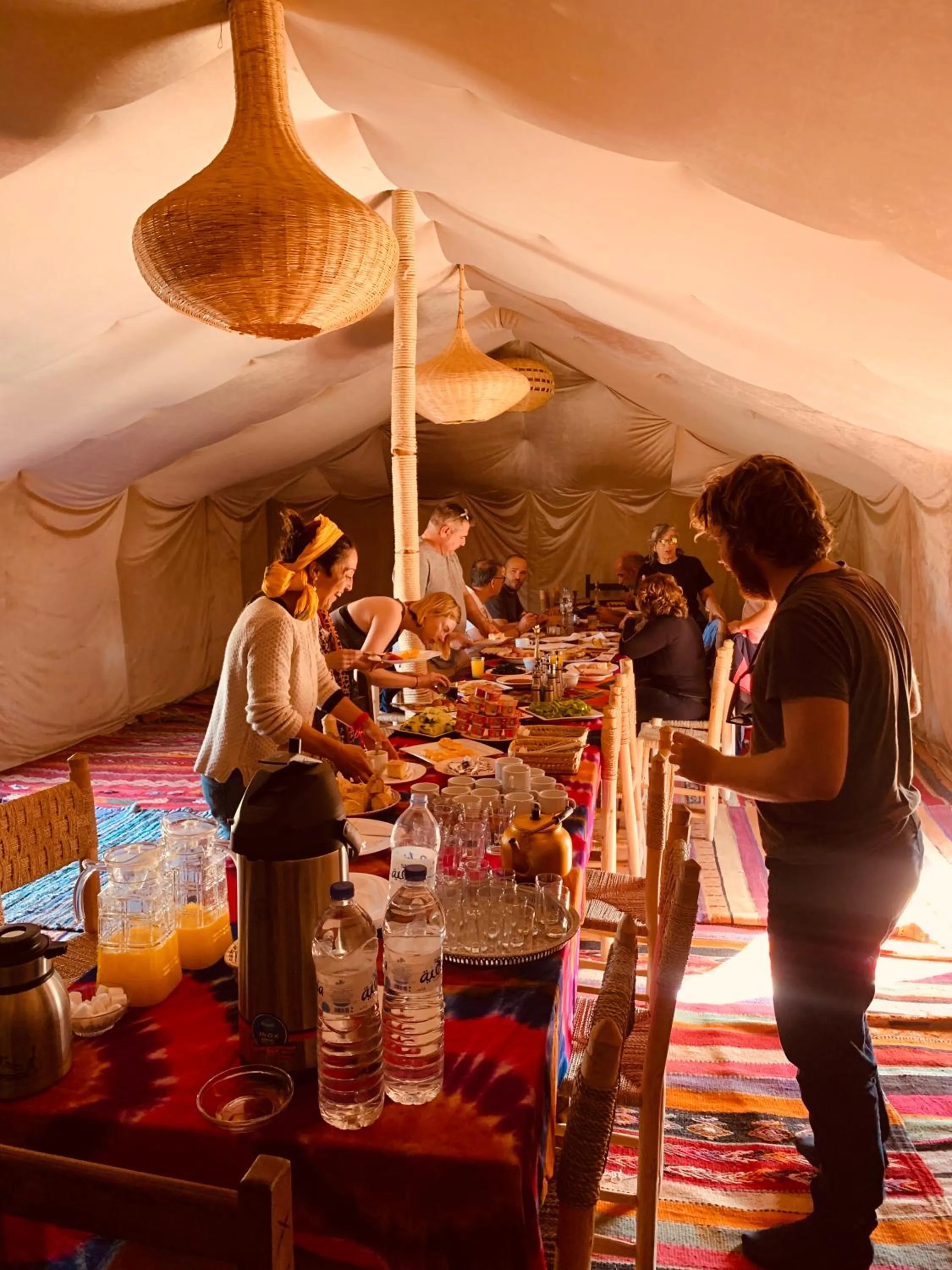 People in Sahara wellness camp