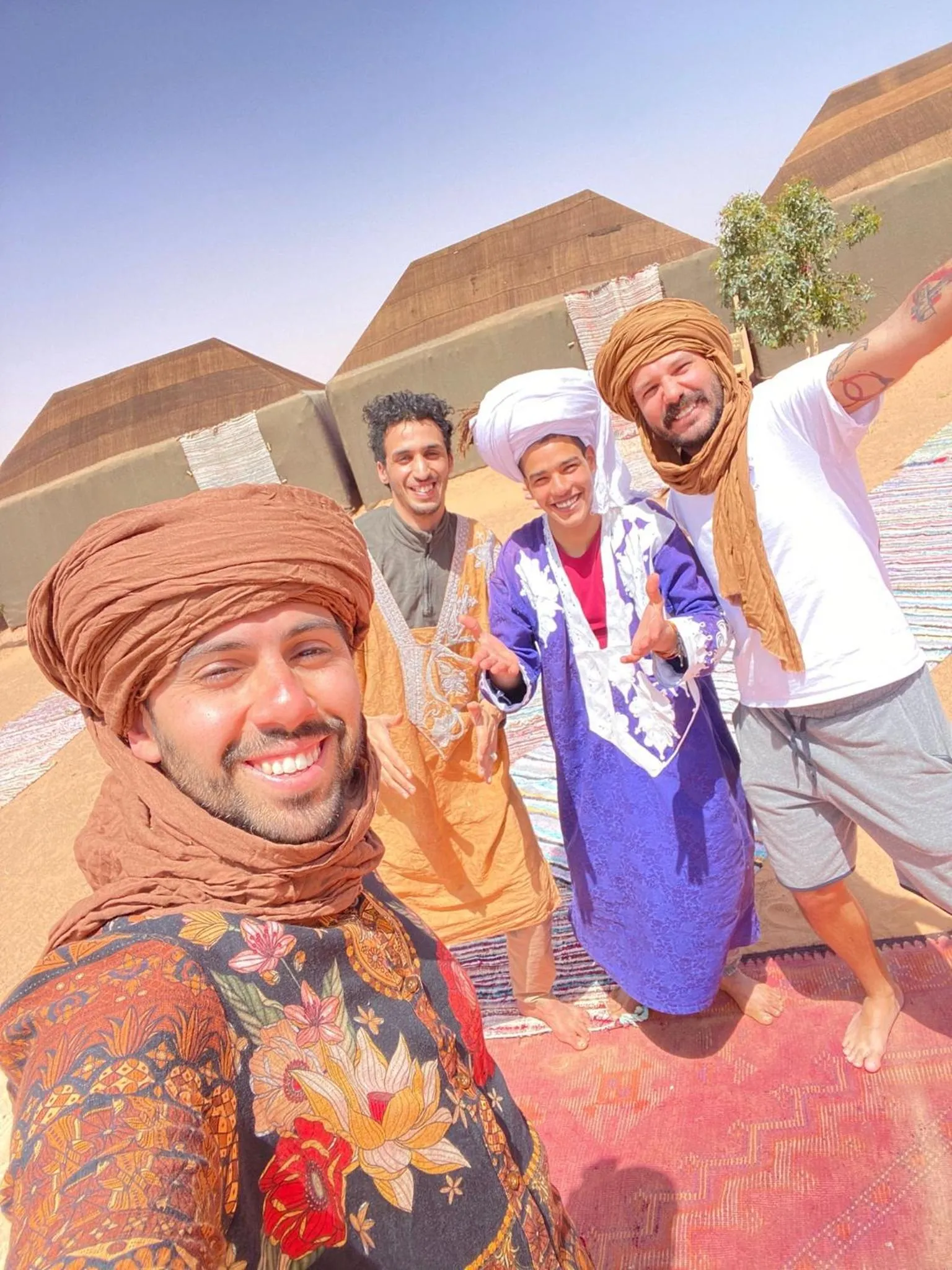 People in Sahara wellness camp