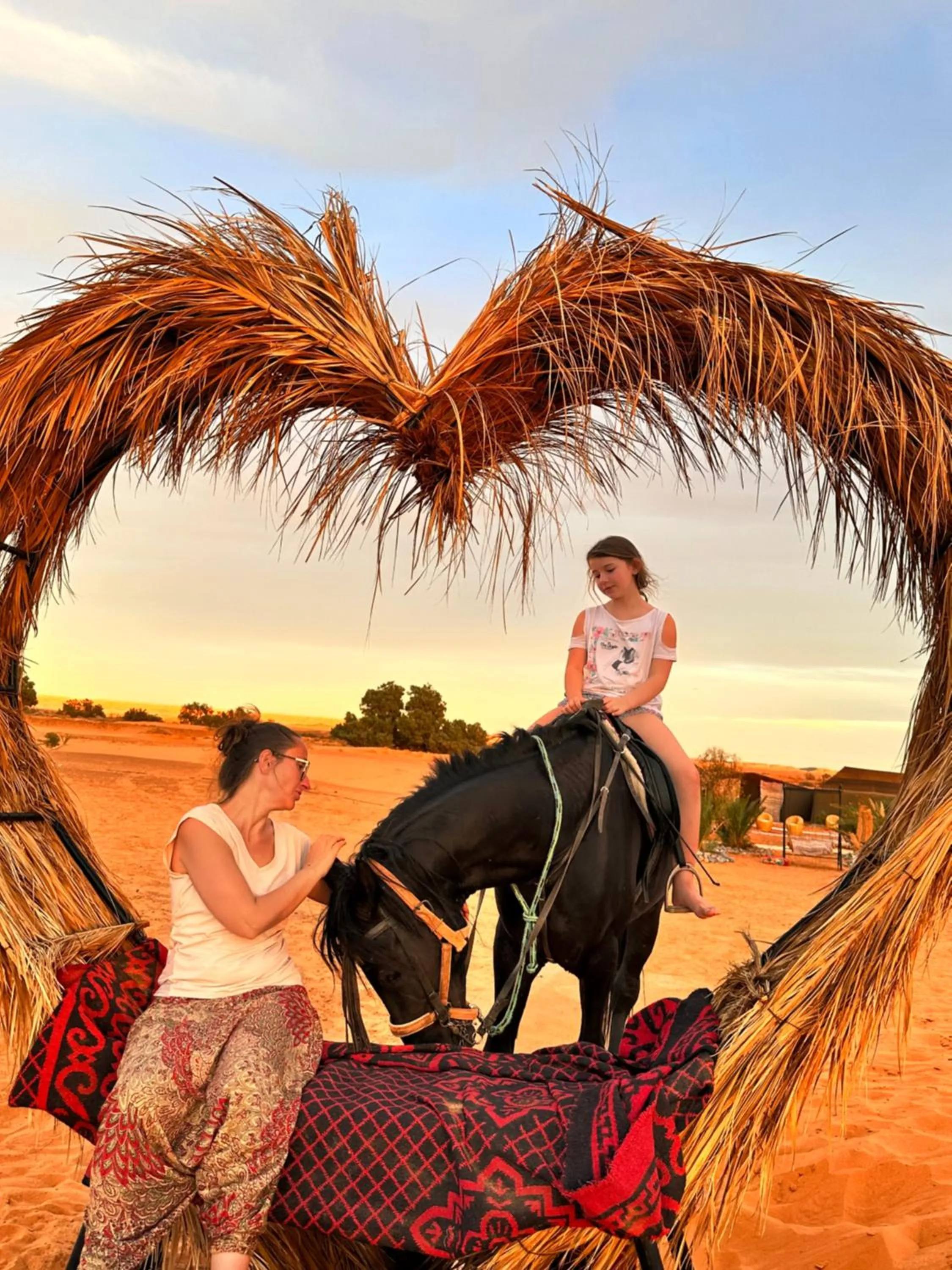 Natural landscape in Sahara wellness camp