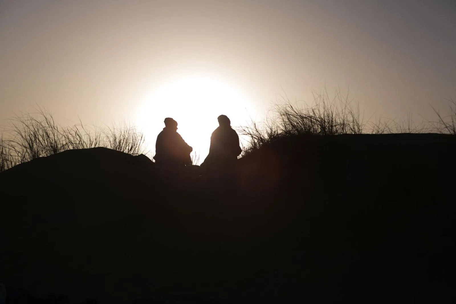 Sunset in Sahara wellness camp