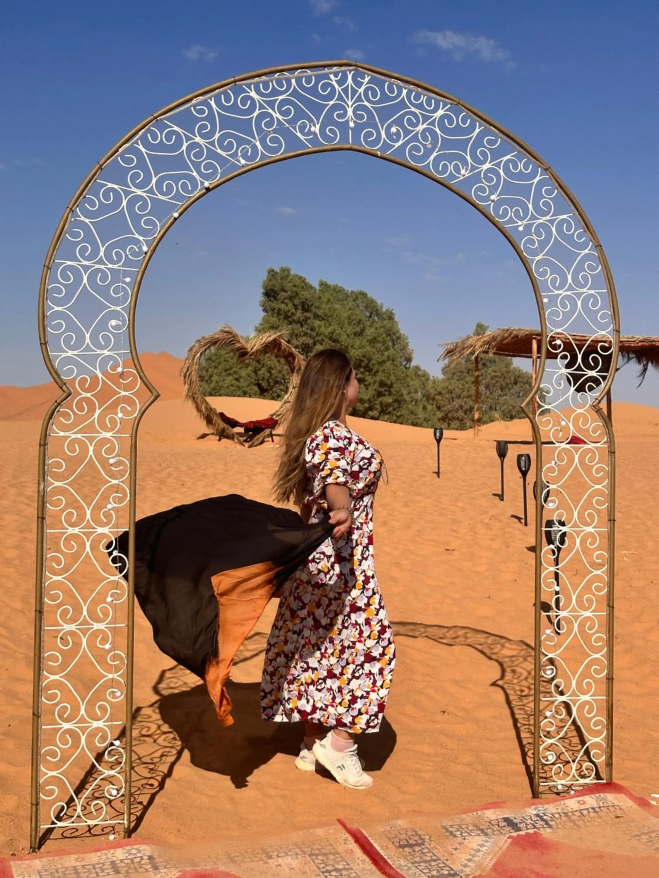 Guests in Sahara wellness camp