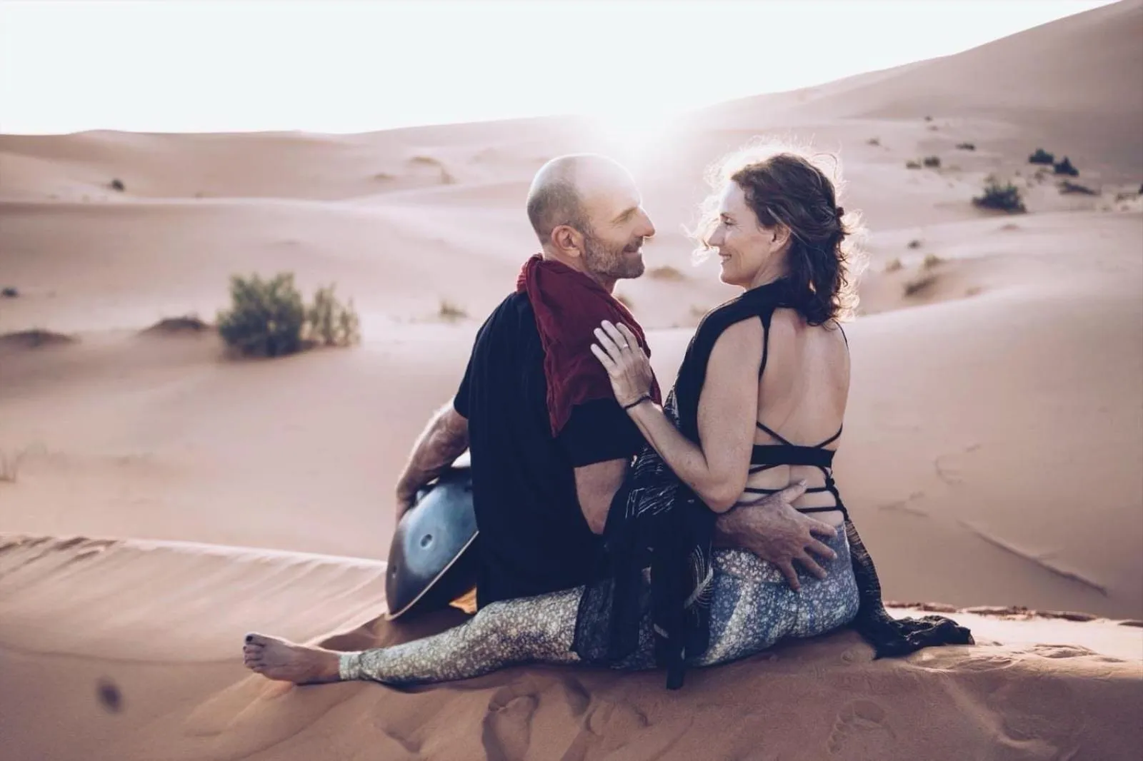 People in Sahara wellness camp