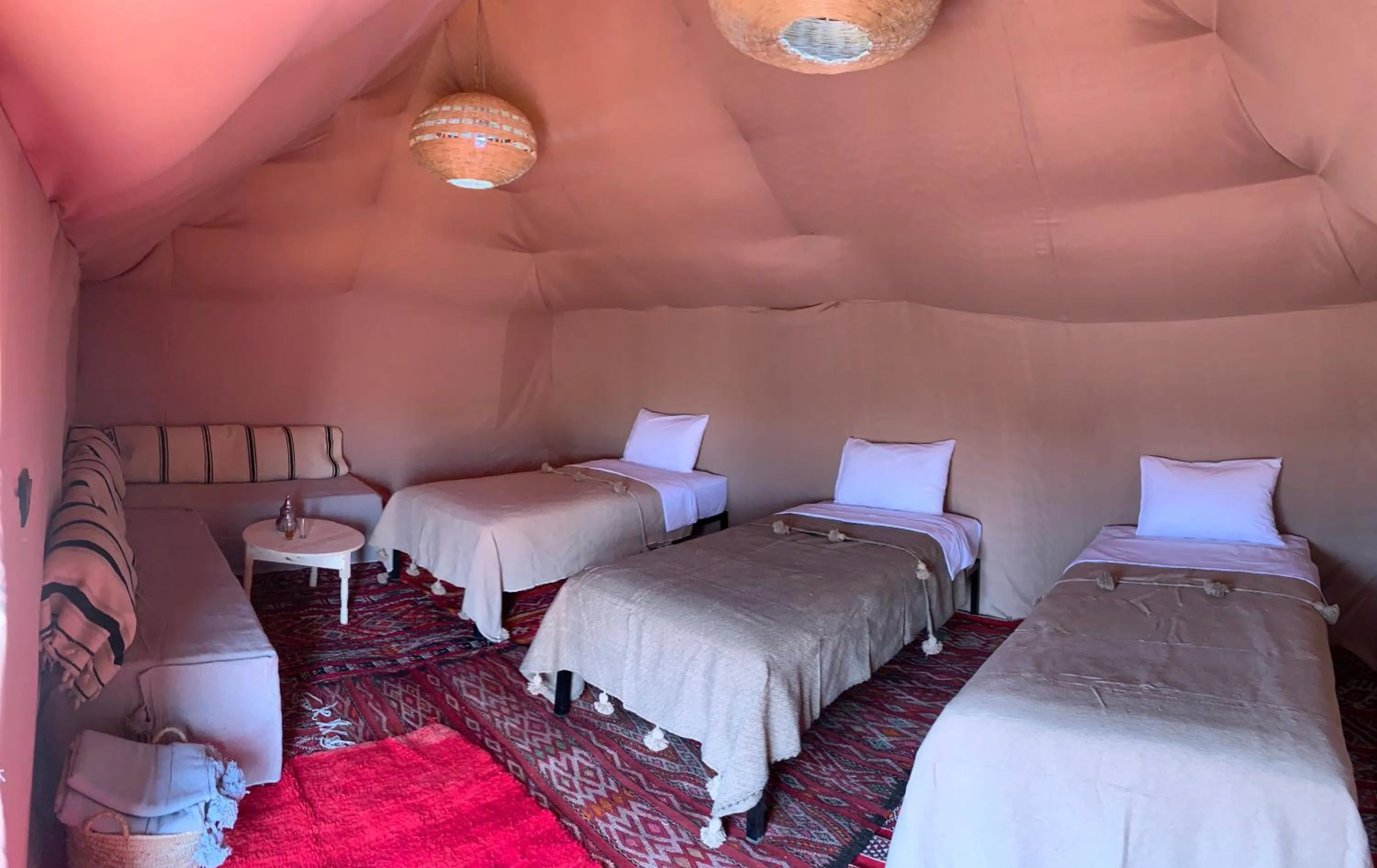 Bed in Sahara wellness camp