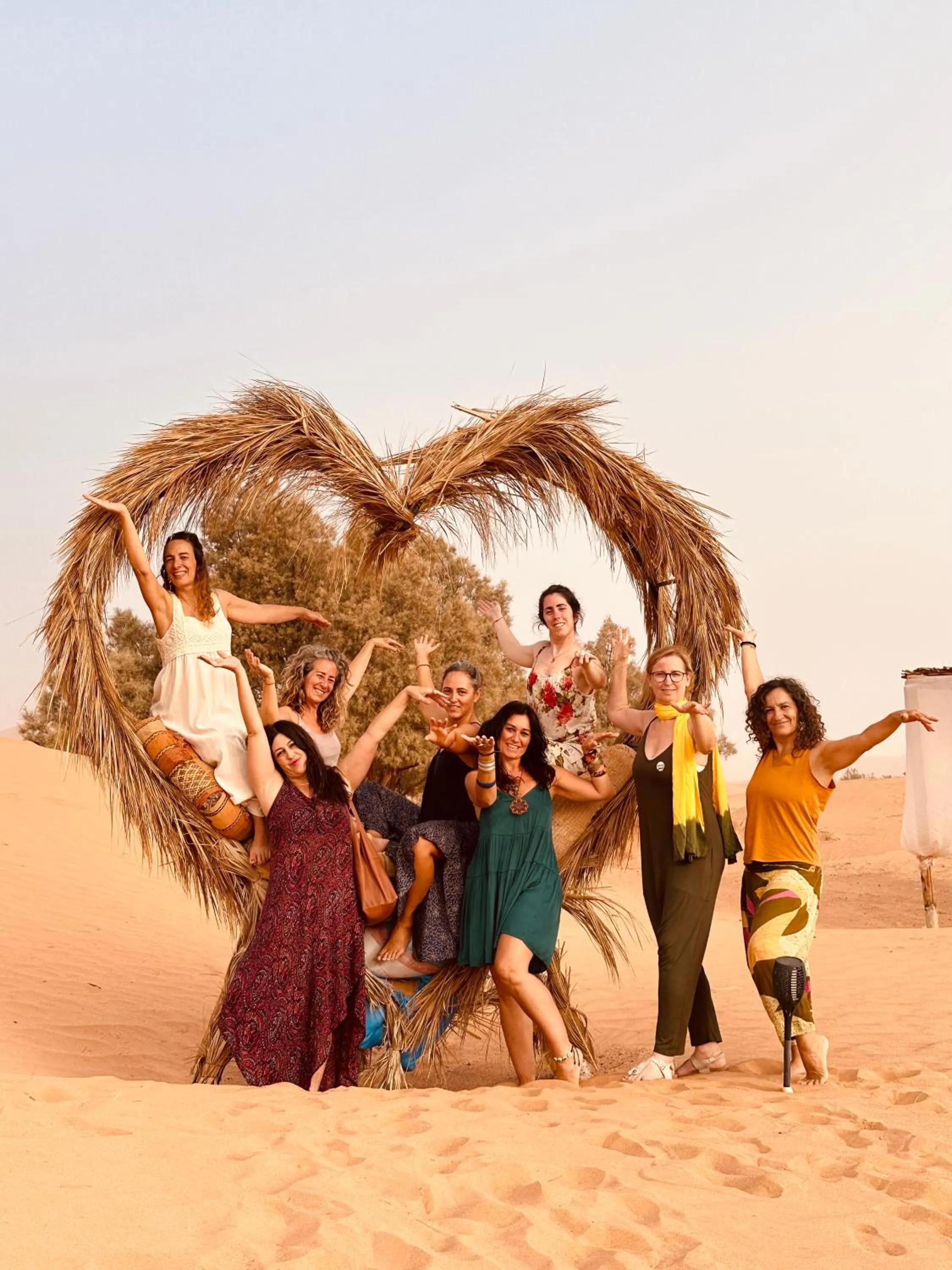 People in Sahara wellness camp