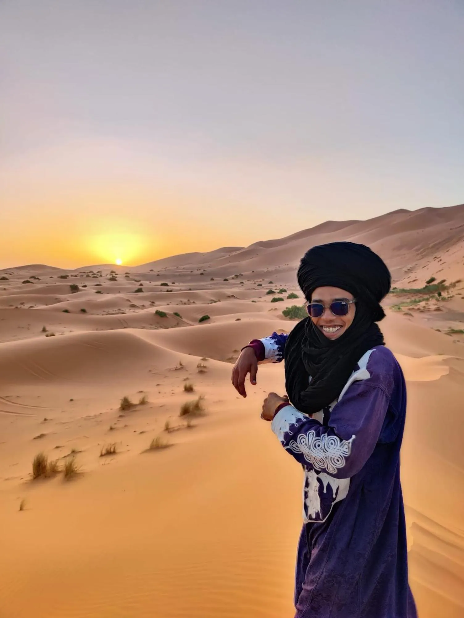 Sunrise in Sahara wellness camp