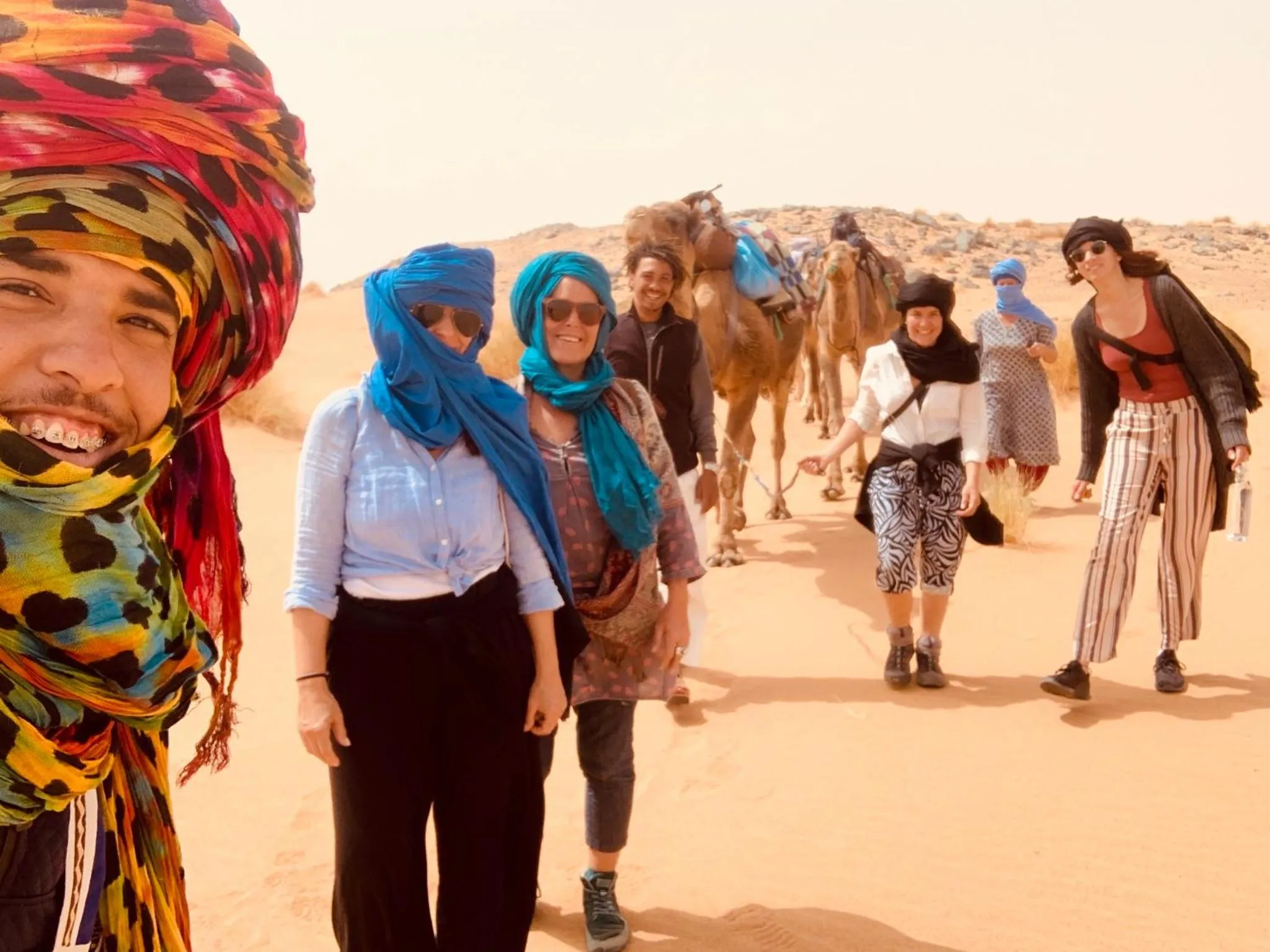 People in Sahara wellness camp