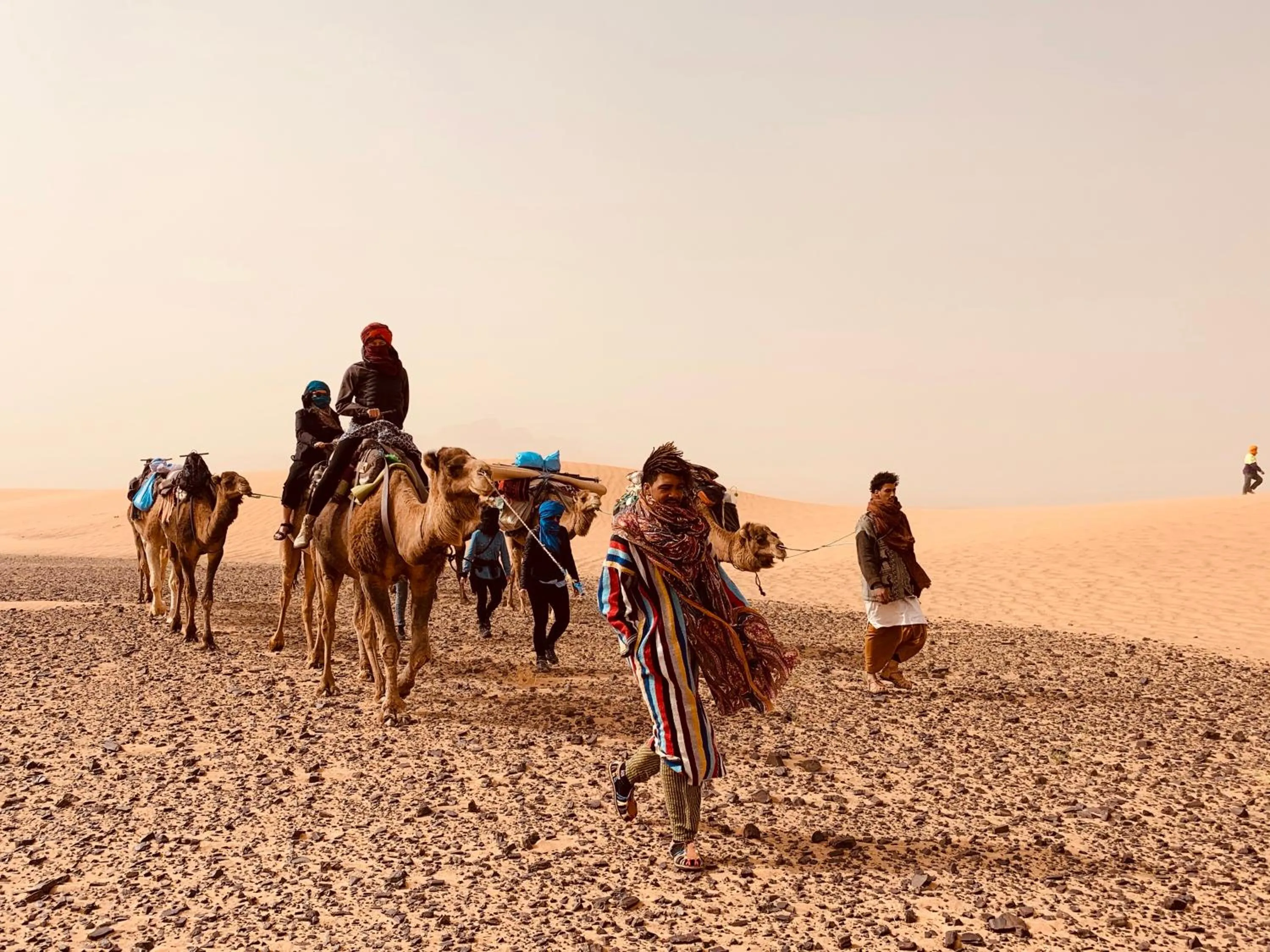 People in Sahara wellness camp