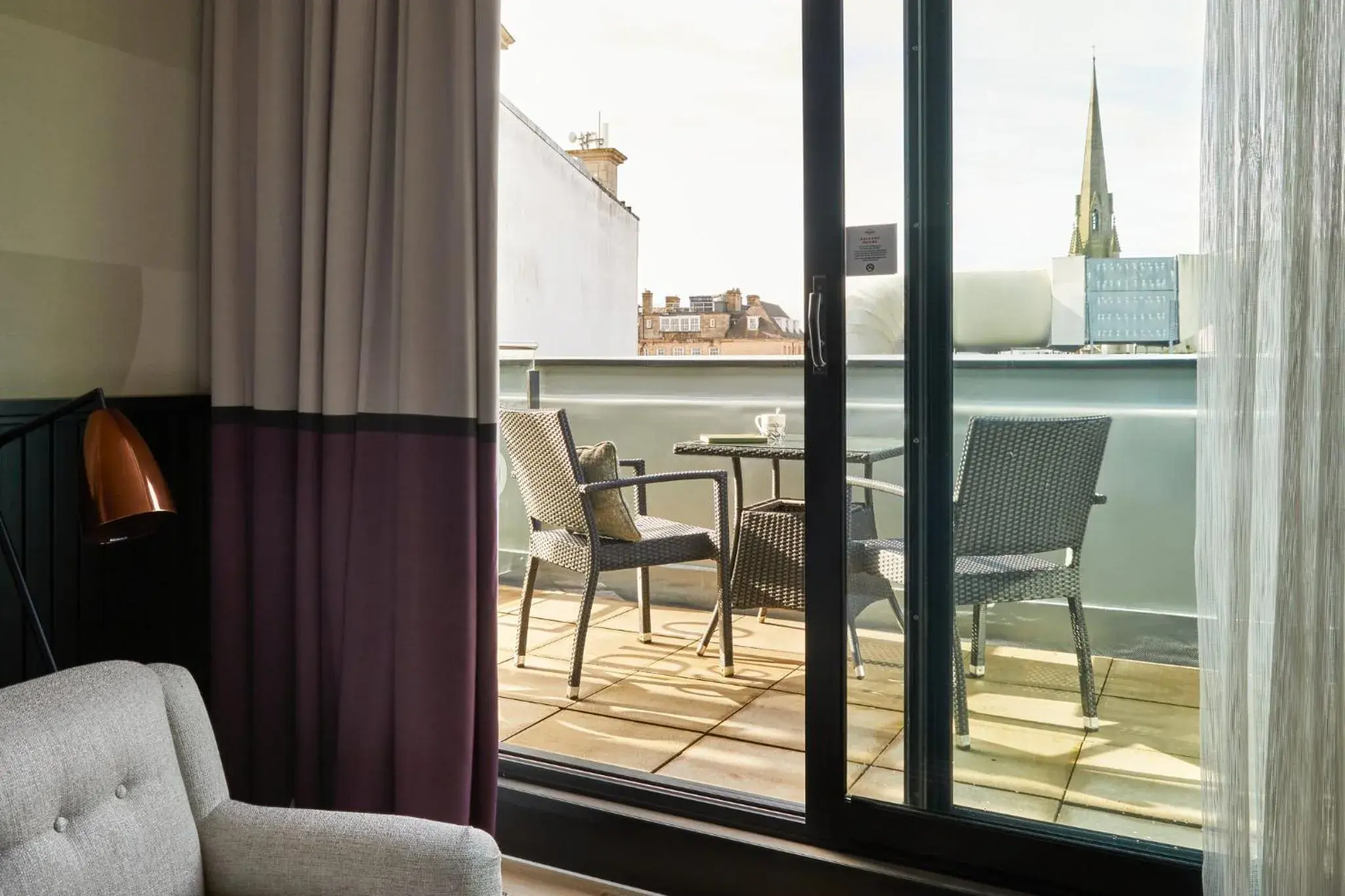 Standard Refurbished Twin Room with Balcony in Hotel Indigo Newcastle by IHG Standard Refurbished Twin Room with Balcony in Hotel Indigo Newcastle by IHG