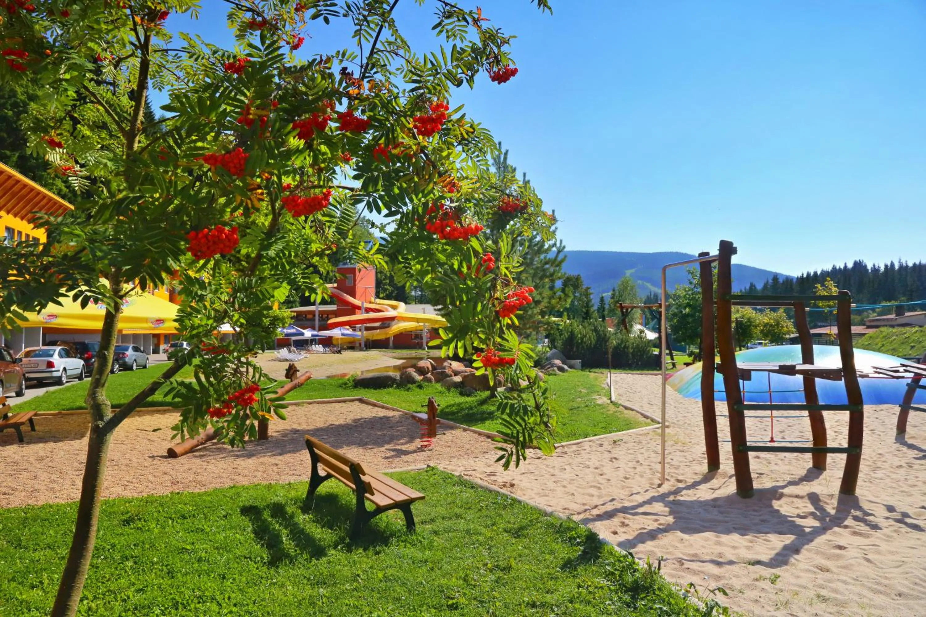 Children play ground in Aqua Park Špindlerův Mlýn