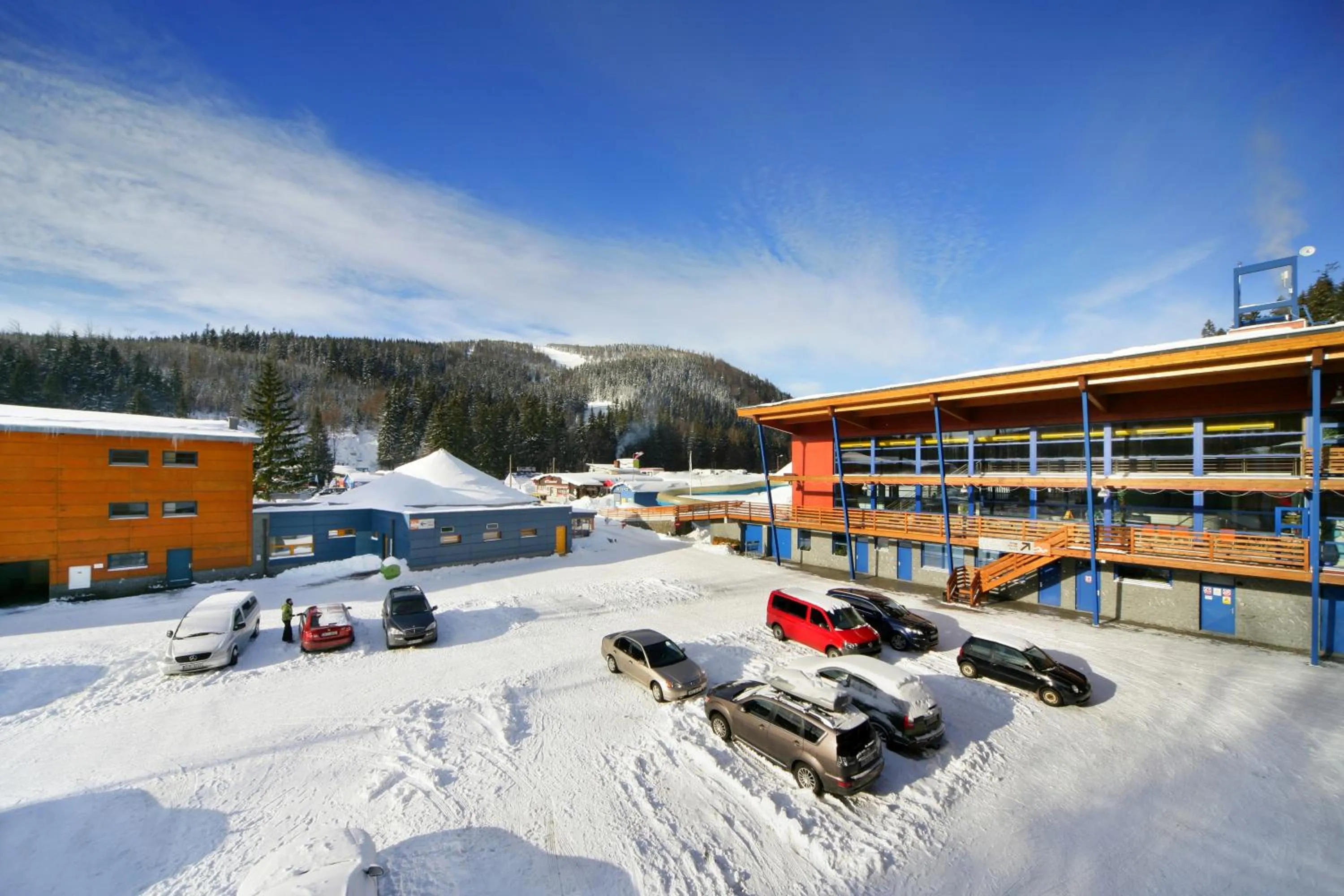 Winter in Aqua Park Špindlerův Mlýn