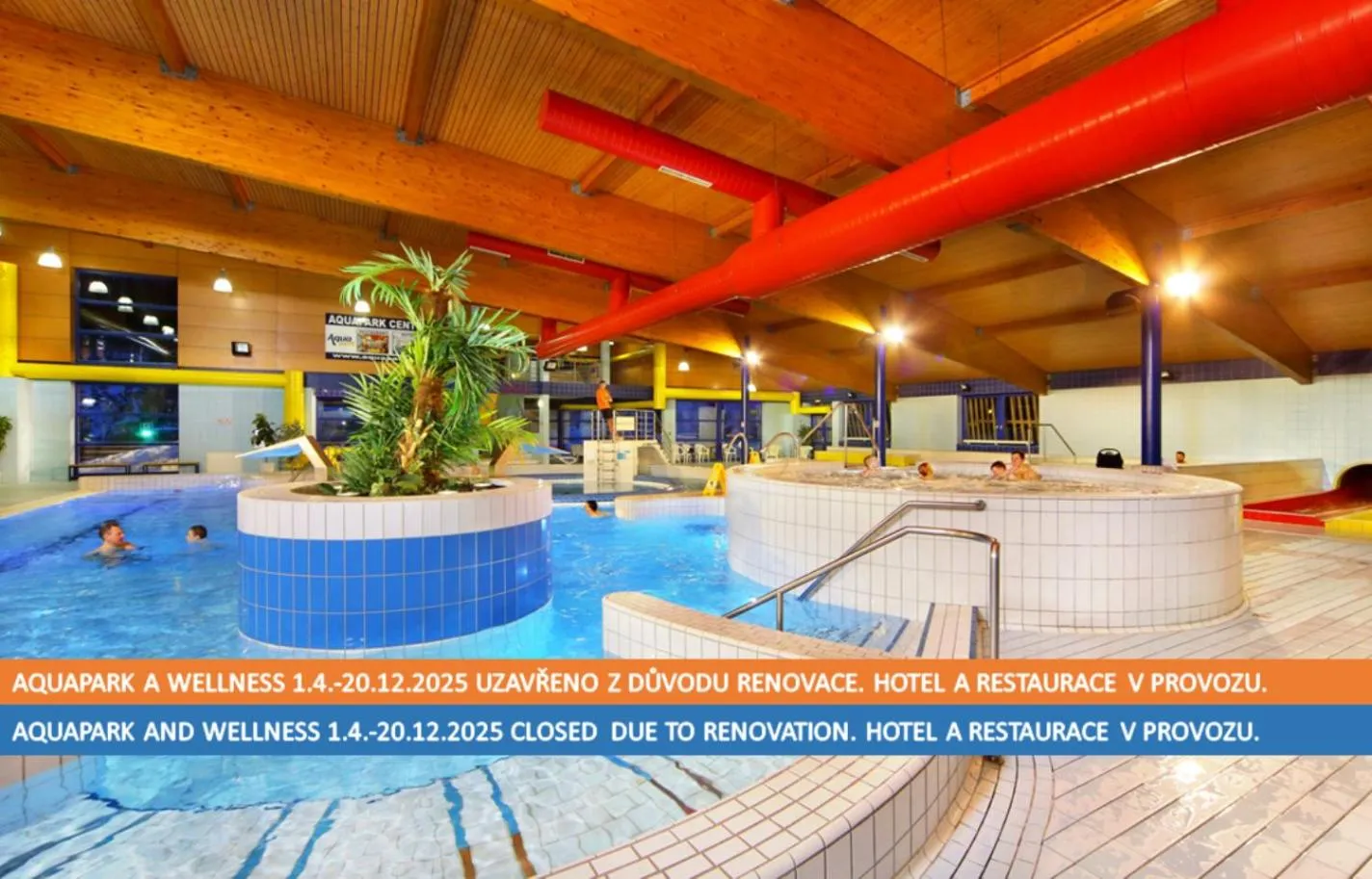 Swimming pool in Aqua Park Špindlerův Mlýn