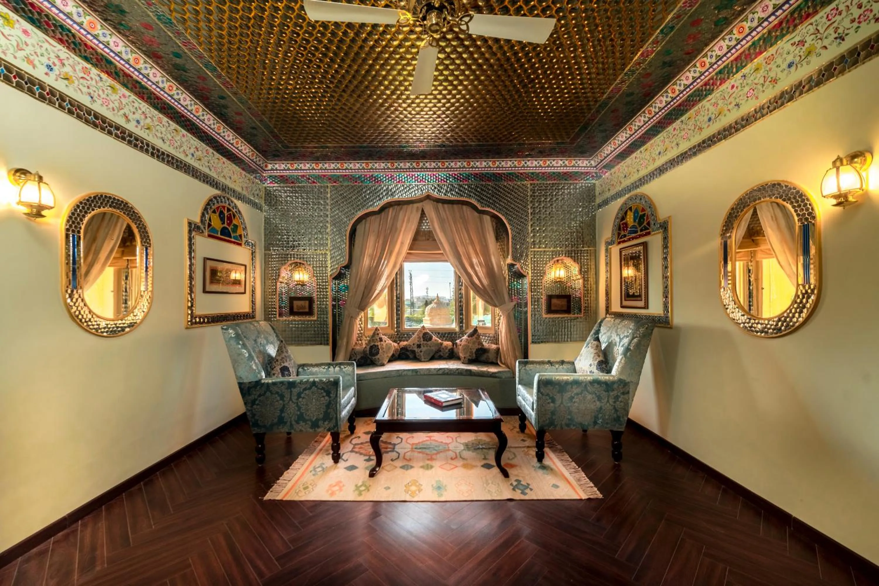 Living room in Fort Rajwada,Jaisalmer
