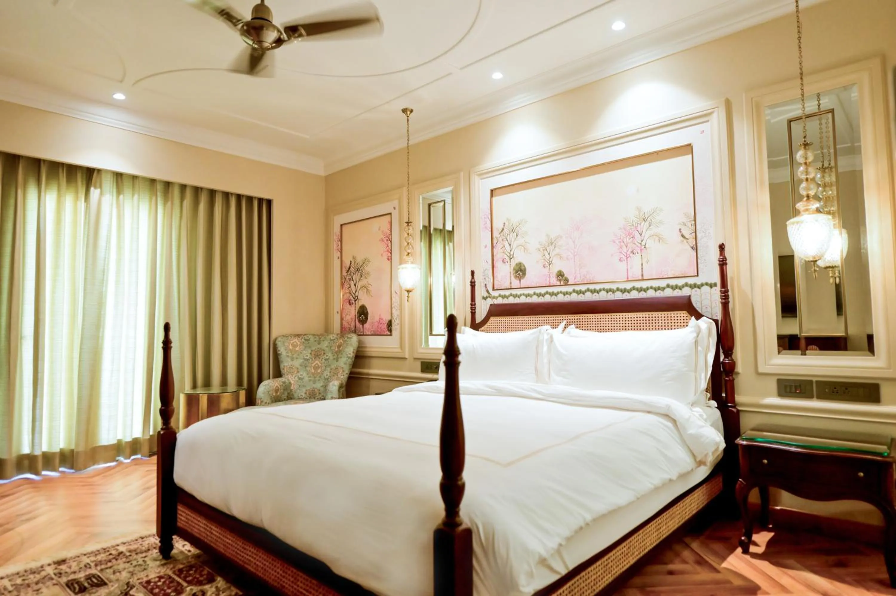 Bed in Fort Rajwada,Jaisalmer