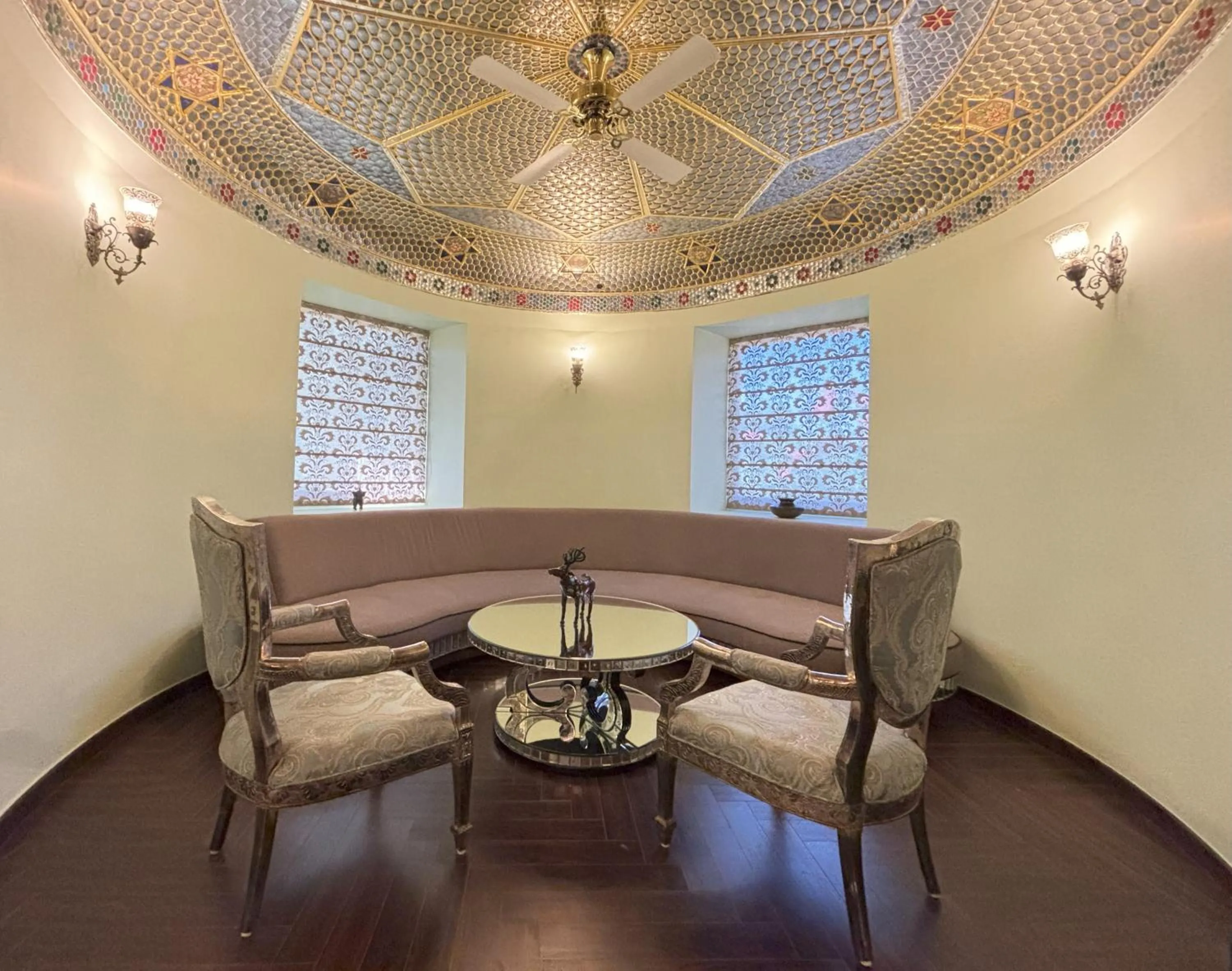 Seating area in Fort Rajwada,Jaisalmer