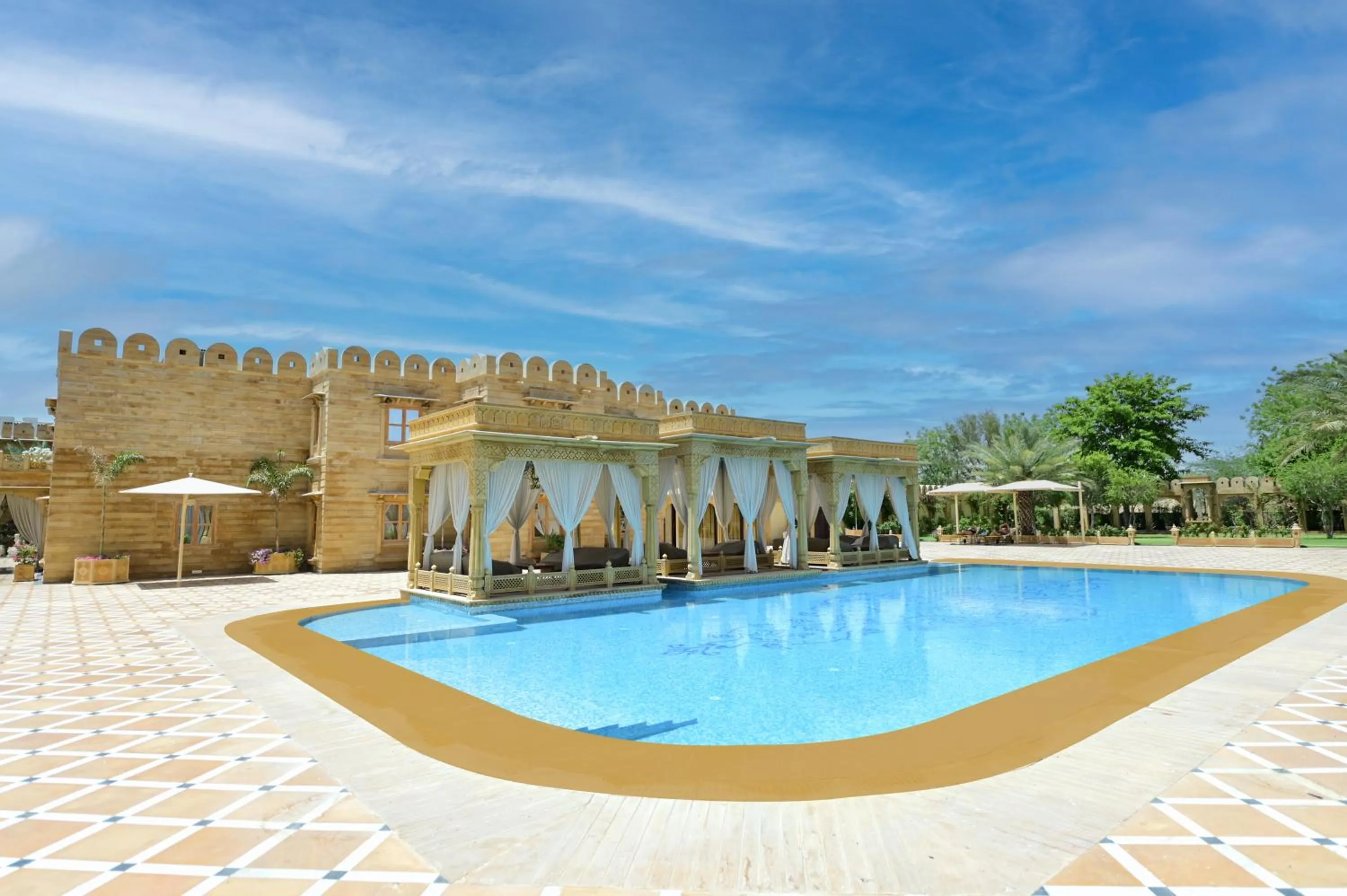 Swimming pool in Fort Rajwada,Jaisalmer