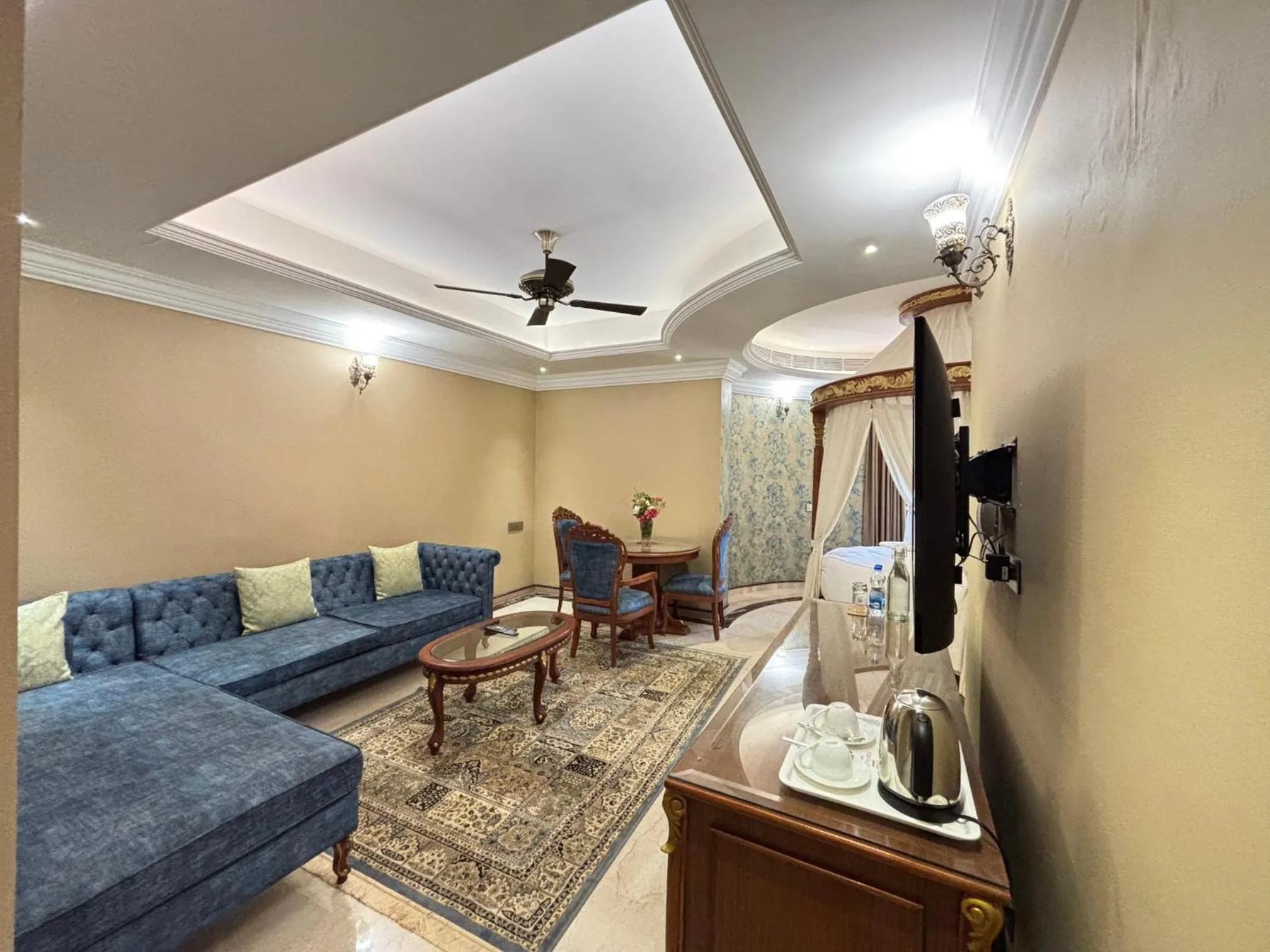 Living room in Fort Rajwada,Jaisalmer