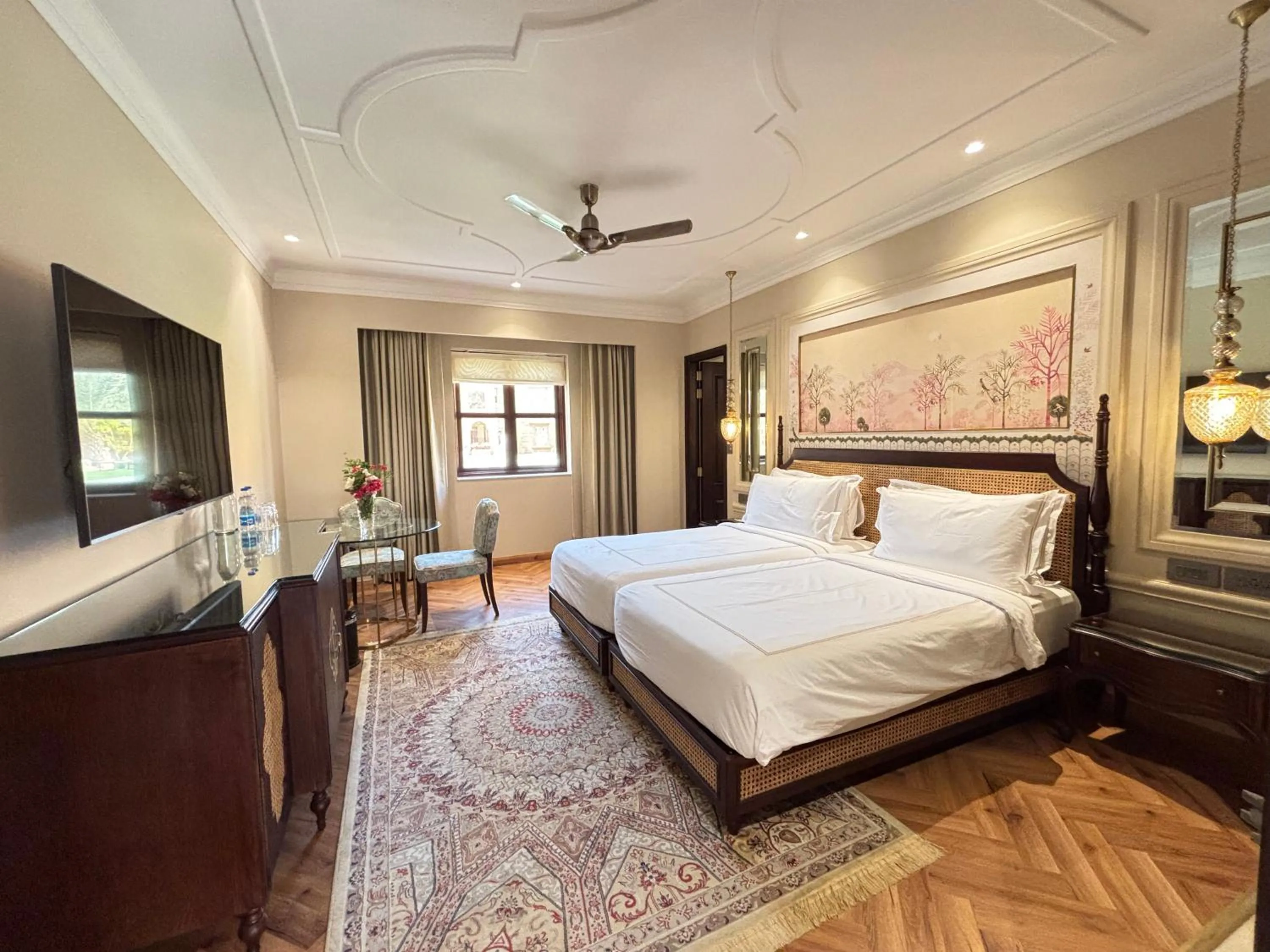 Bed in Fort Rajwada,Jaisalmer