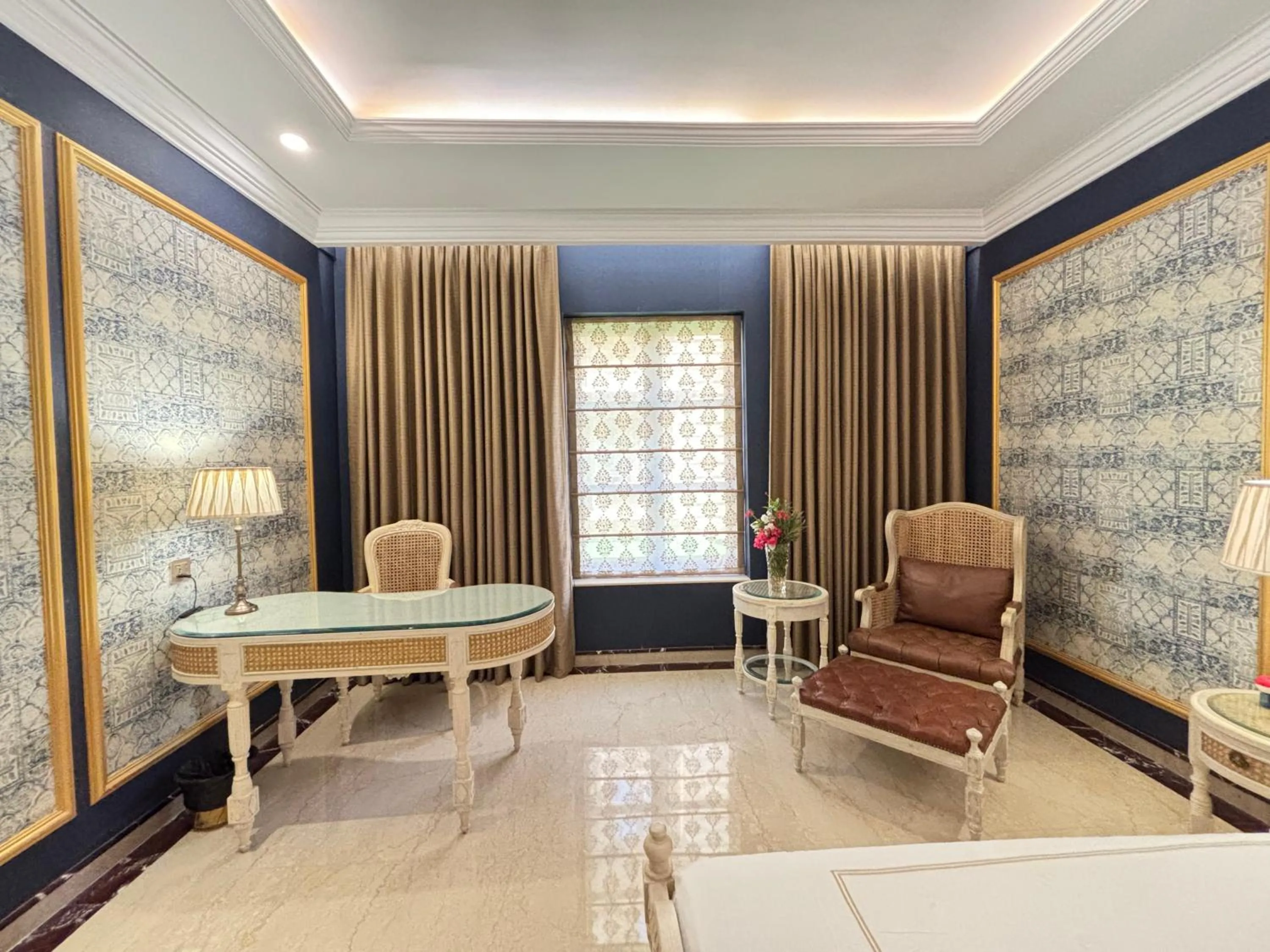 Seating area in Fort Rajwada,Jaisalmer