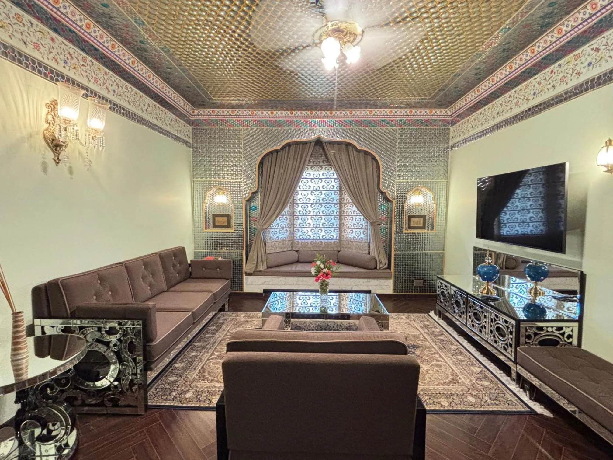 Living room in Fort Rajwada,Jaisalmer