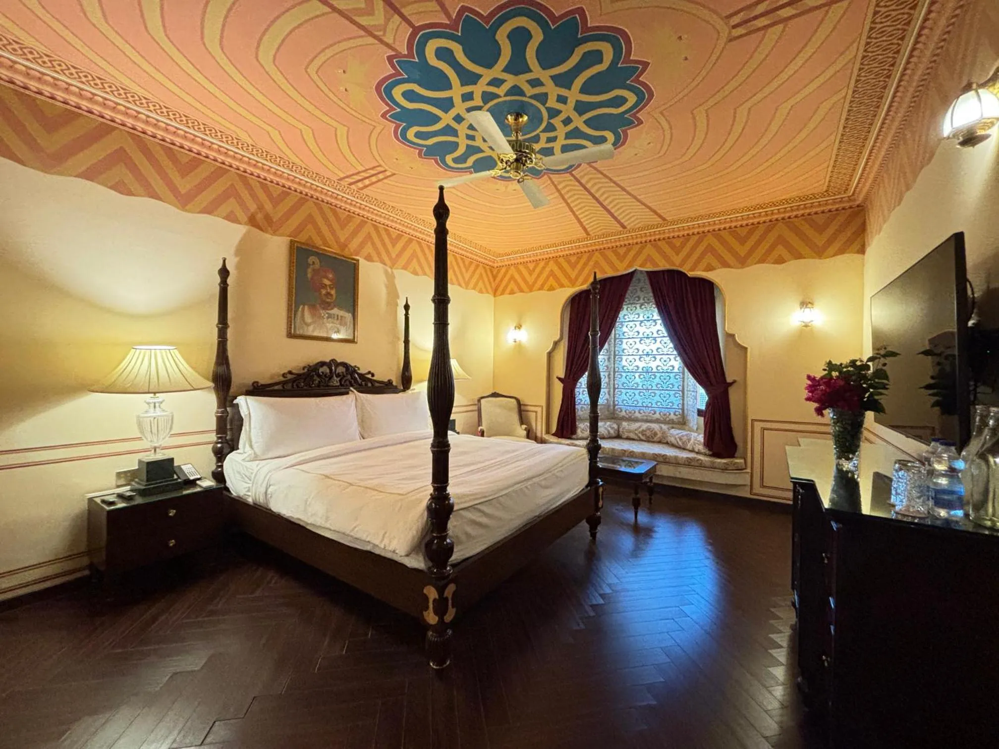 Bedroom, Bed in Fort Rajwada,Jaisalmer