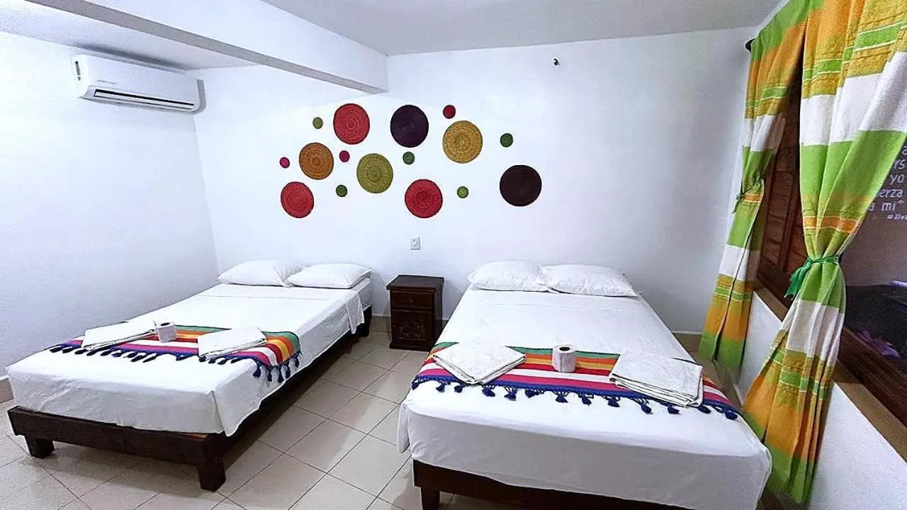 Bed in Hotel Casa del Mar Mazunte