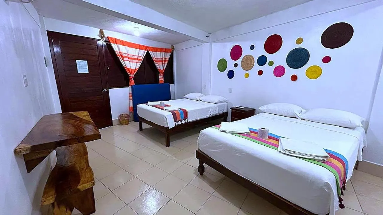 Bed in Hotel Casa del Mar Mazunte