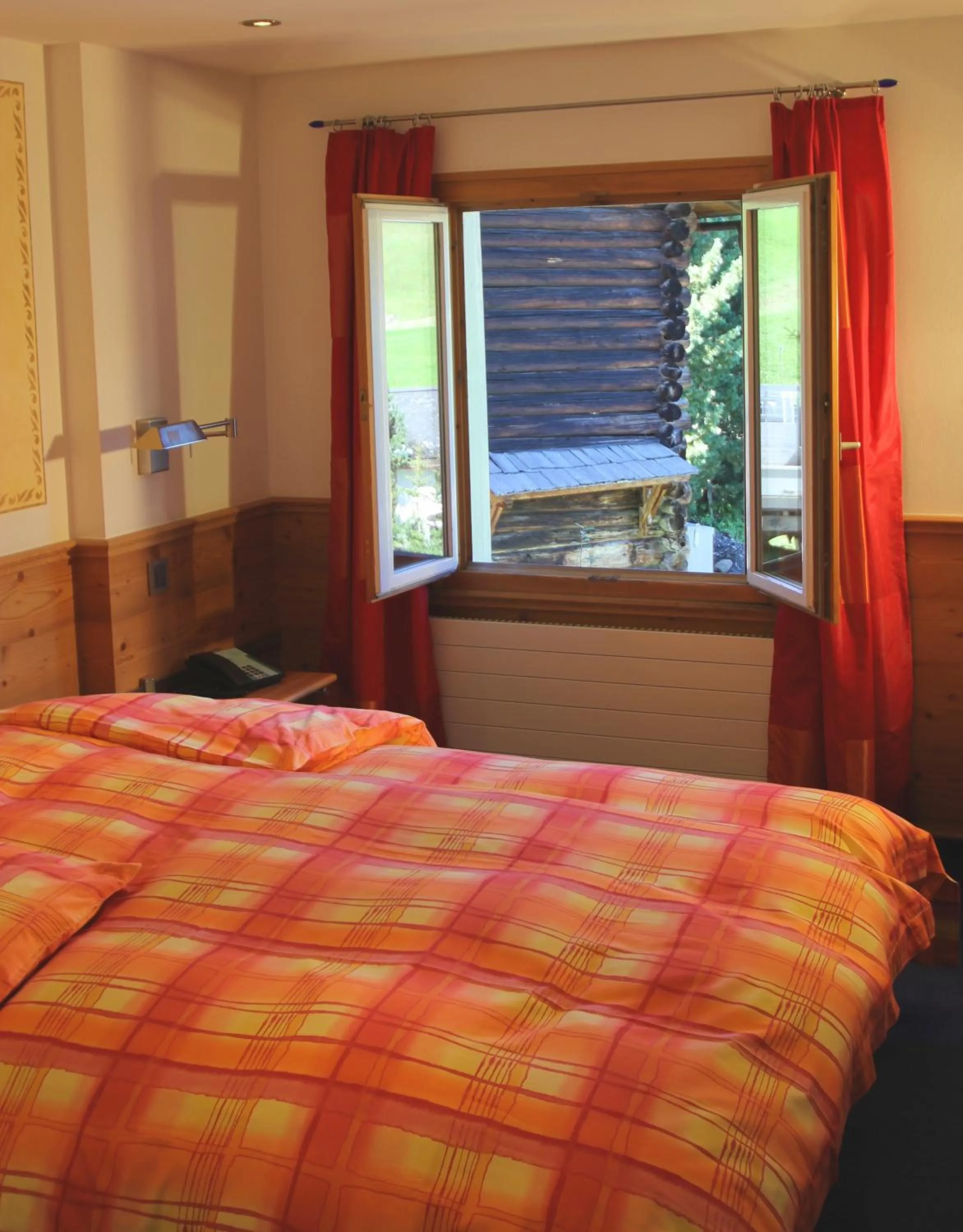 Bedroom, Bed in Hotel Gspan