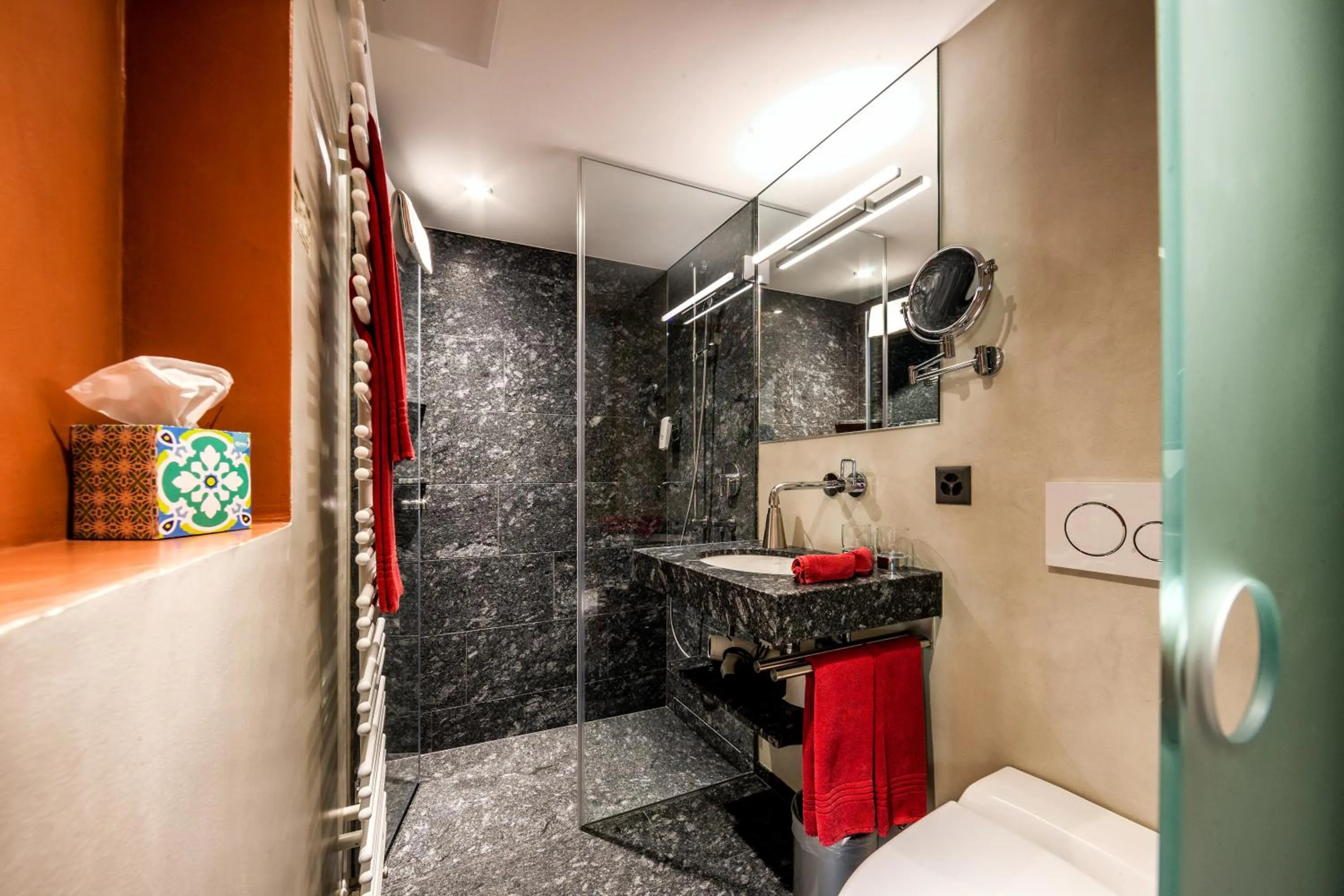 Shower in Hotel Gspan