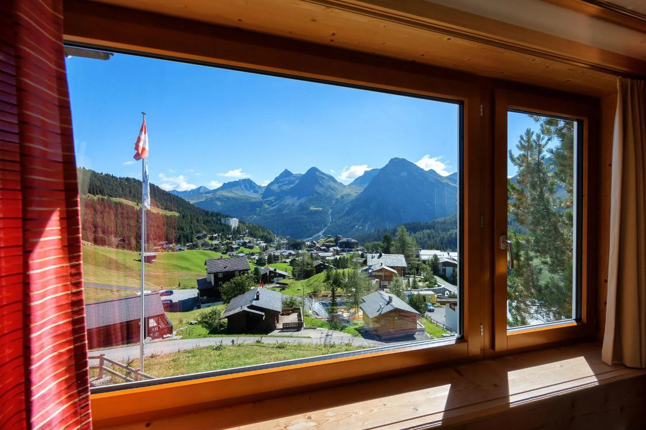 Mountain view in Hotel Gspan