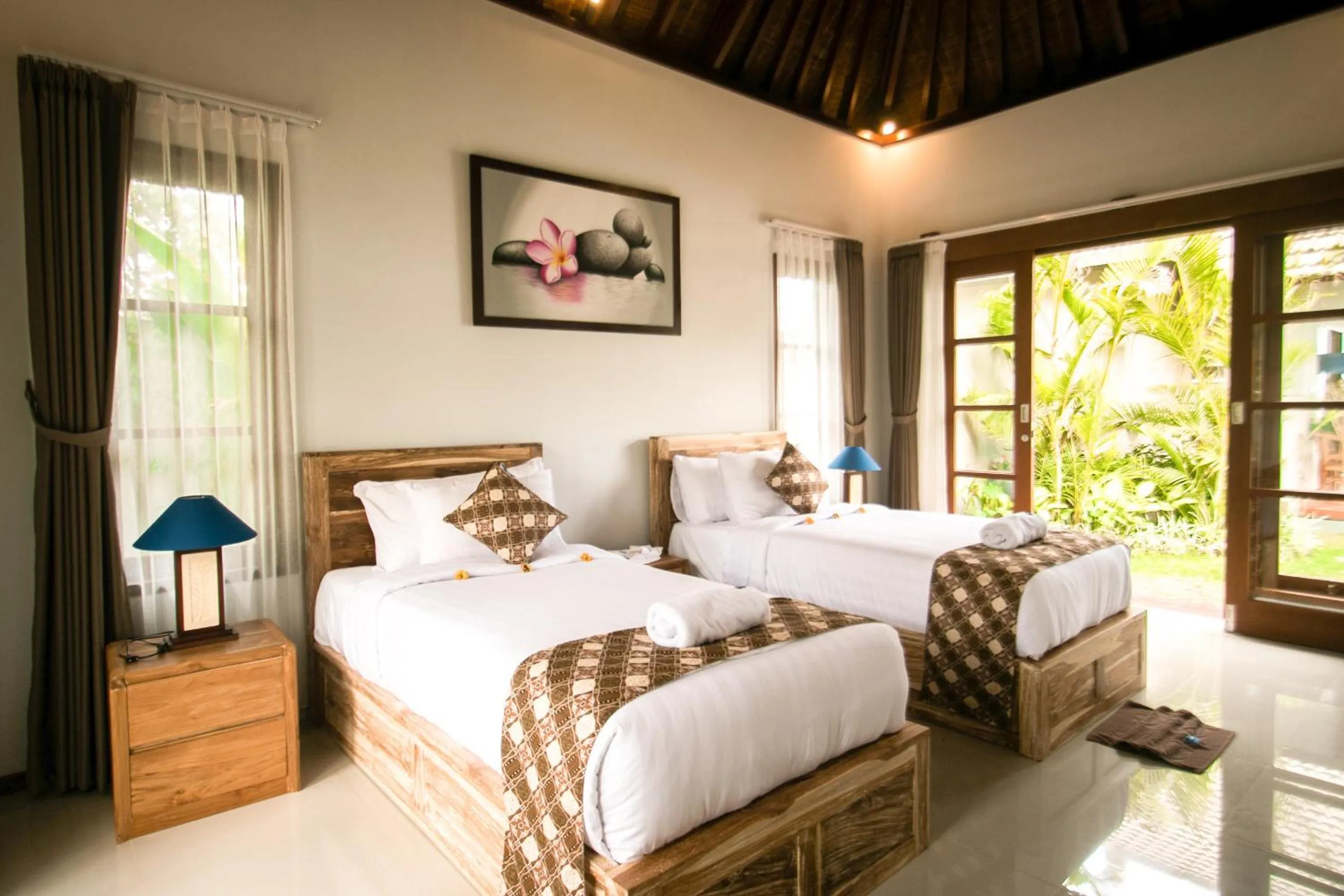 Bed in The Secret Spot Villas